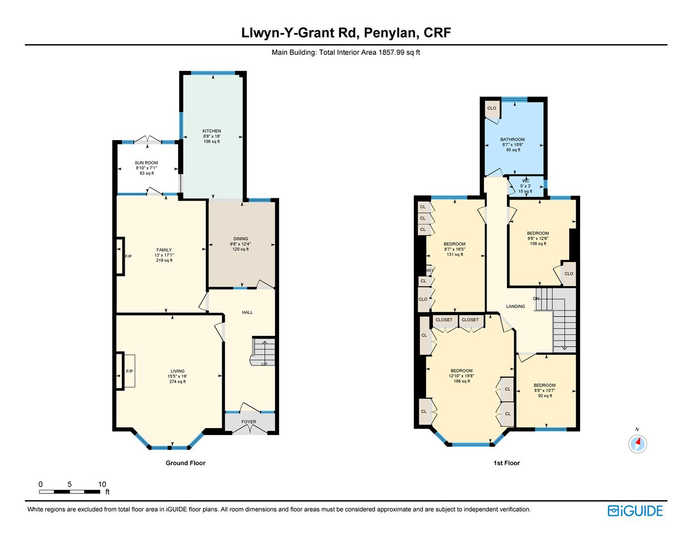 6, Llwyn -Y- Grant Road, Cardiff floorplan
