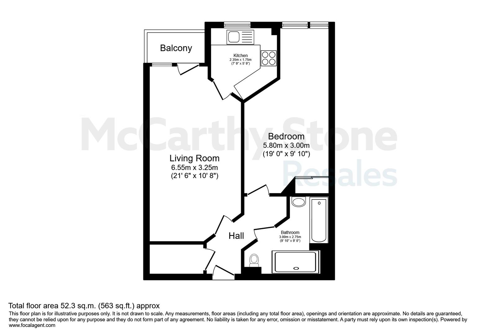 43 Glenhills Court, Little Glen Road, Leicester floorplan