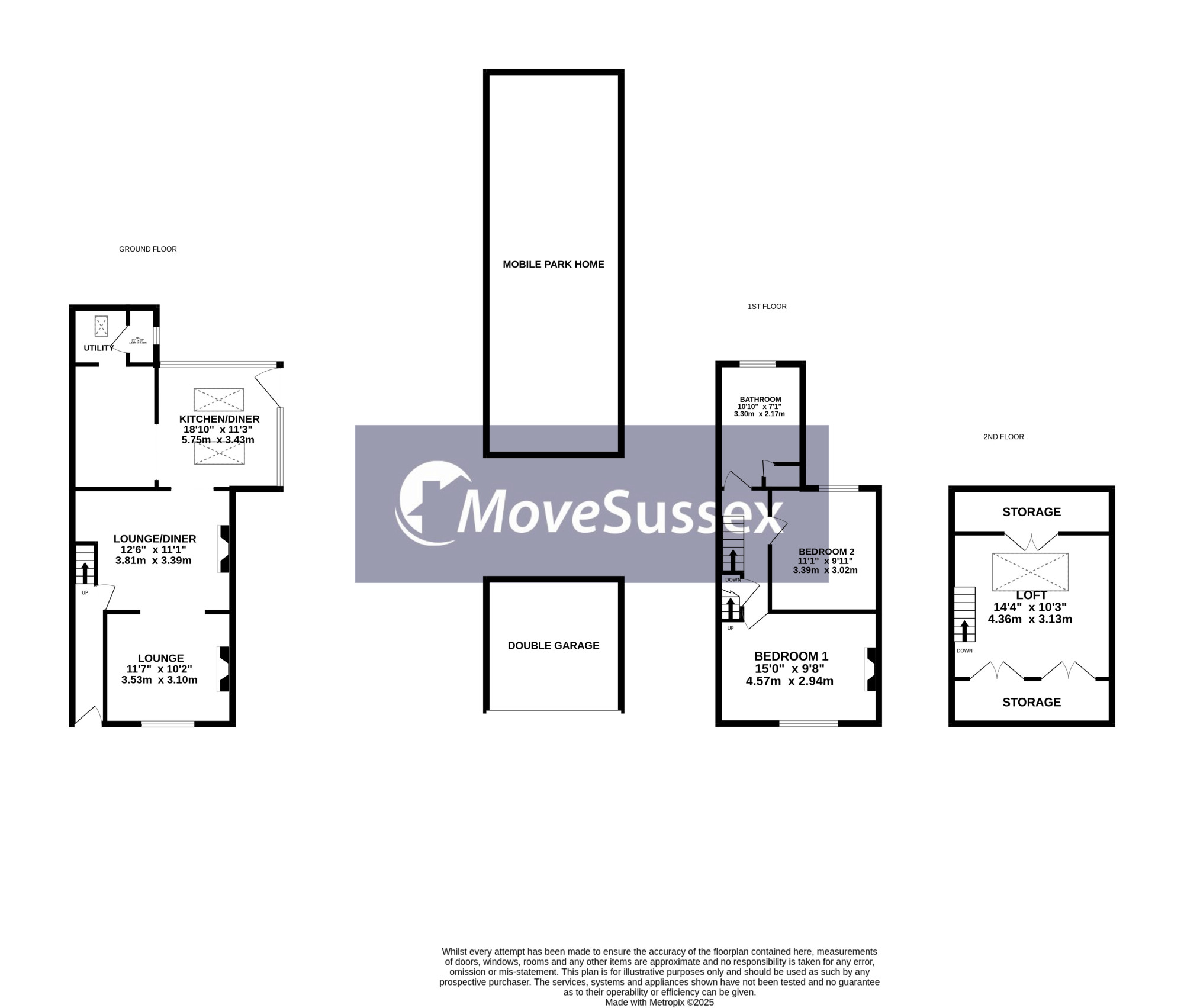 2, Woodside Cottages, Hailsham floorplan