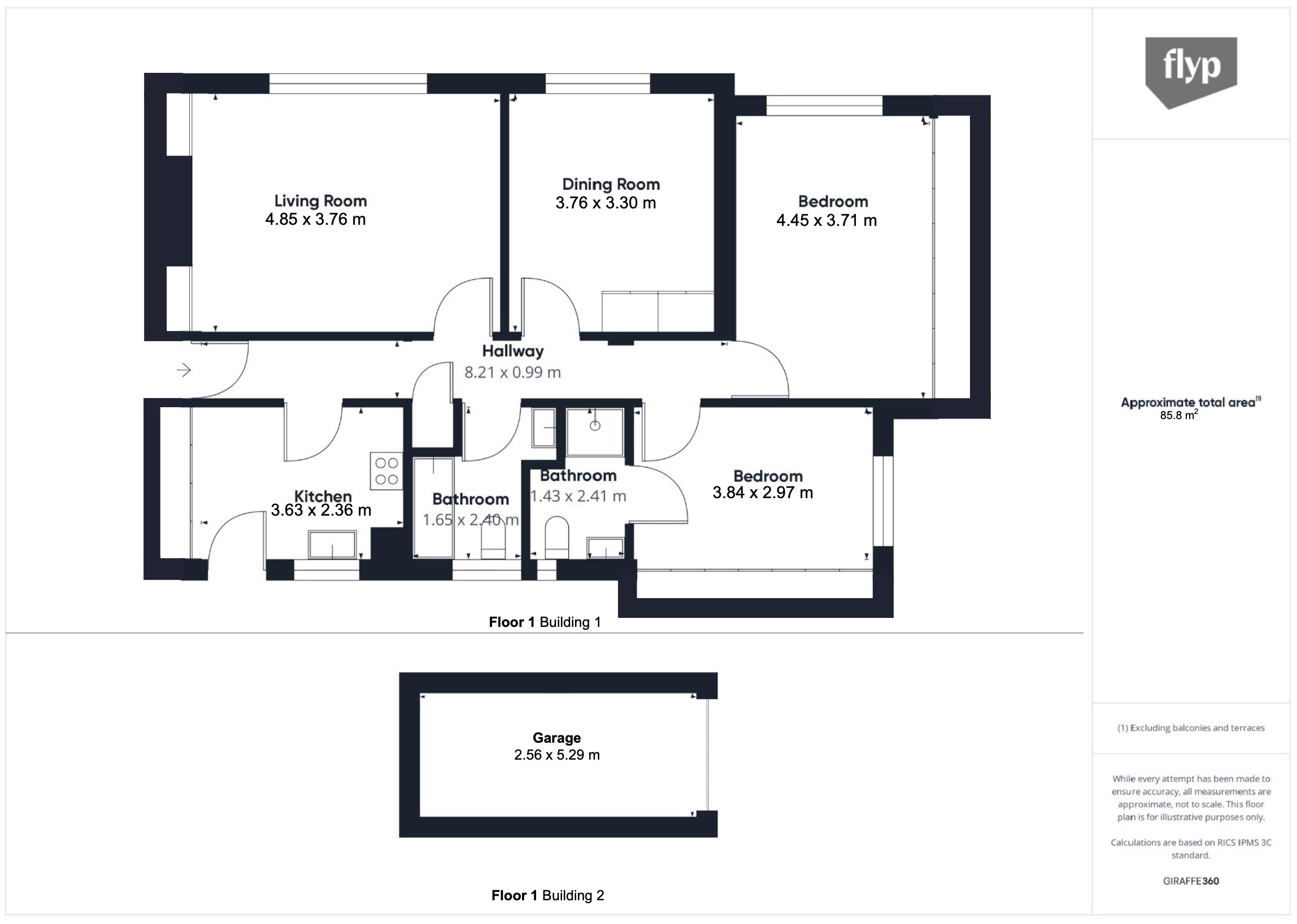Flat 1, Falloden Court, Brookland Rise, London floorplan