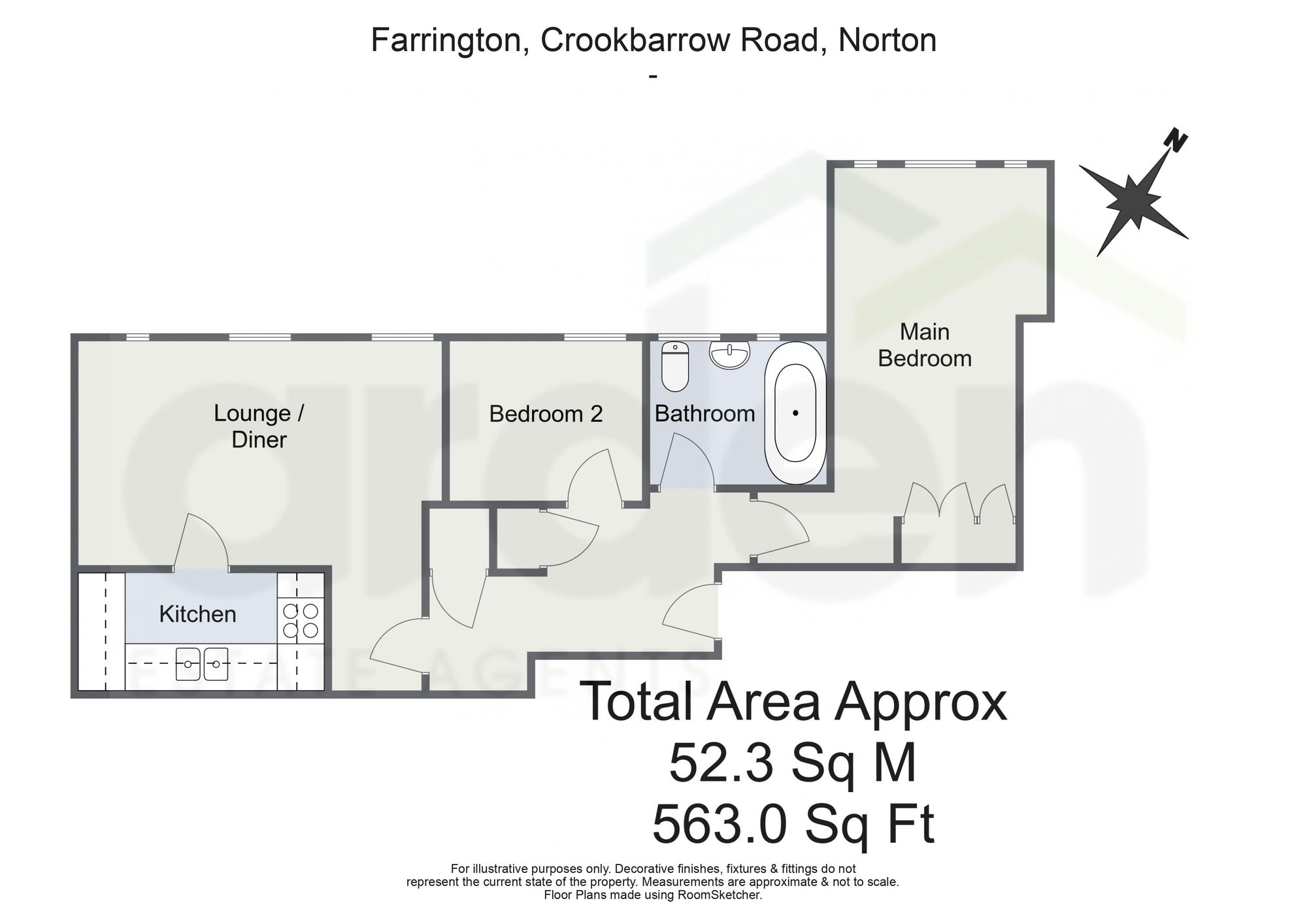Flat 15, Farrington Crookbarrow Road, Worcester floorplan