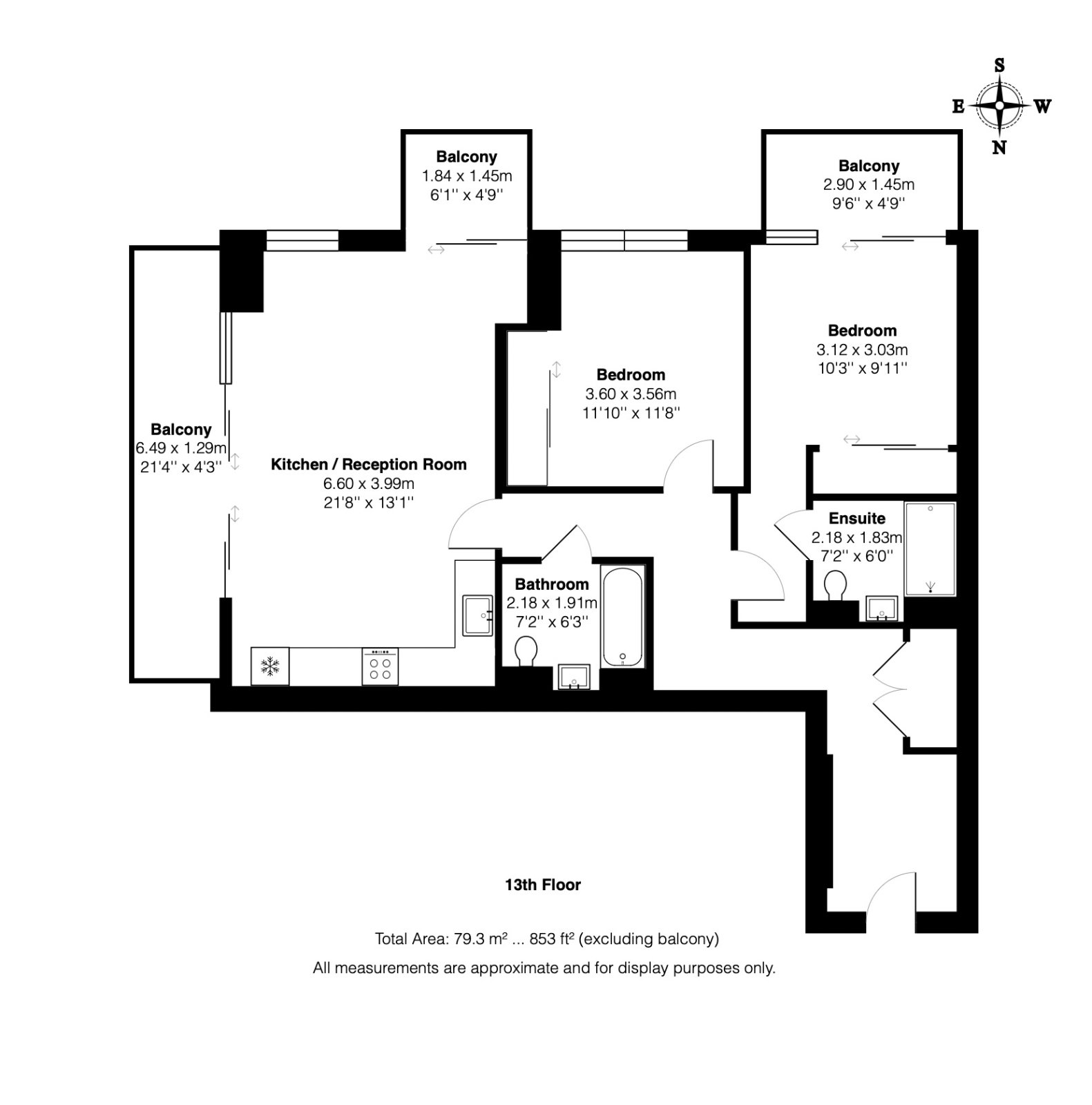 The Stage - 1304,, The Stage, London floorplan