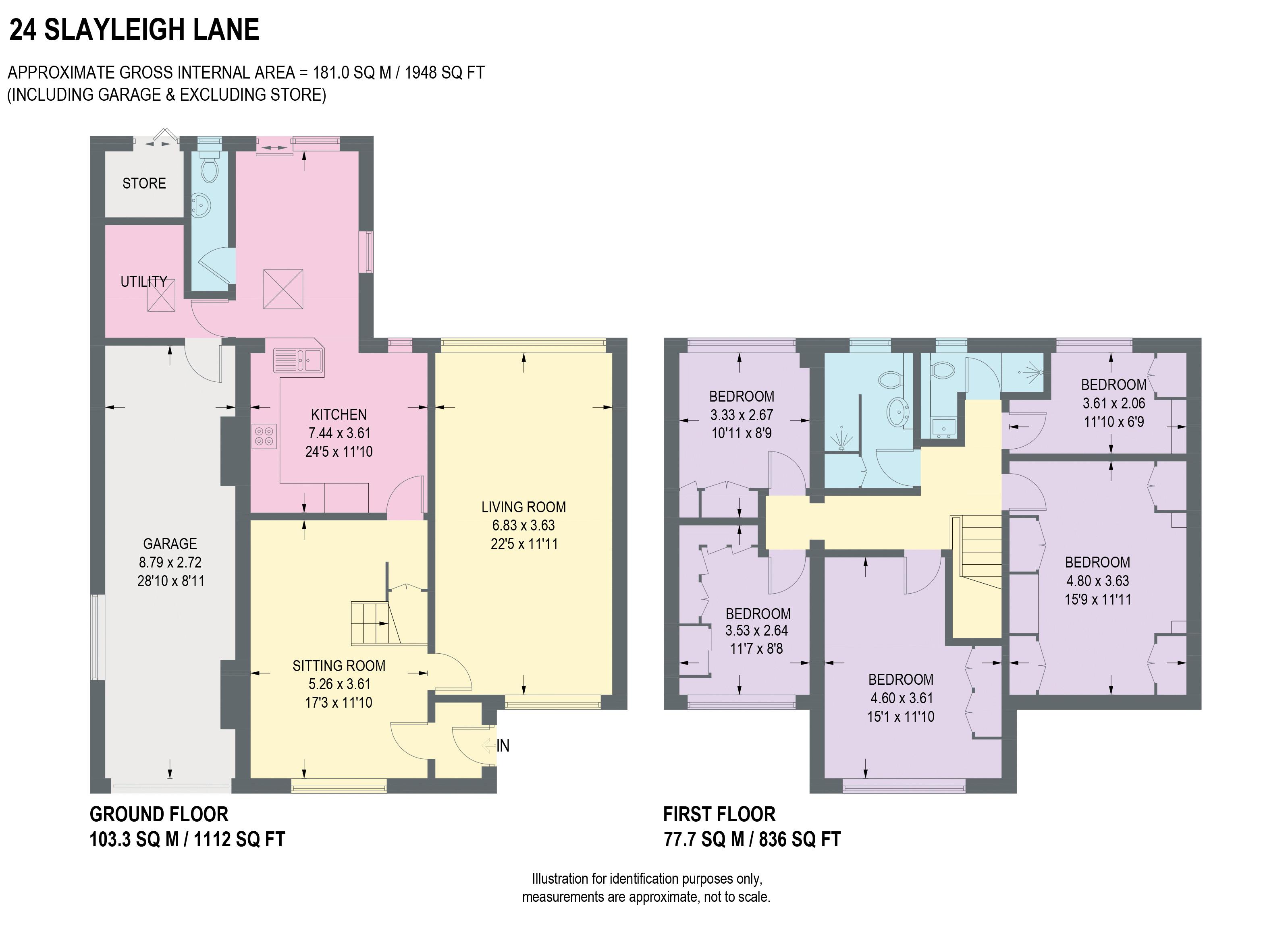 24, Slayleigh Lane, Sheffield floorplan