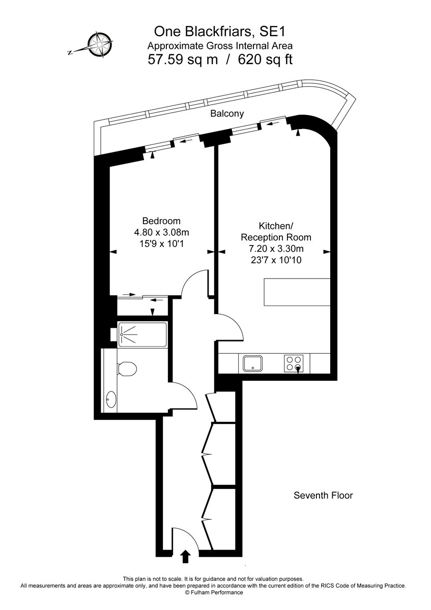 1 Bedrooms Flat to rent in Blackfriars Road, London SE1