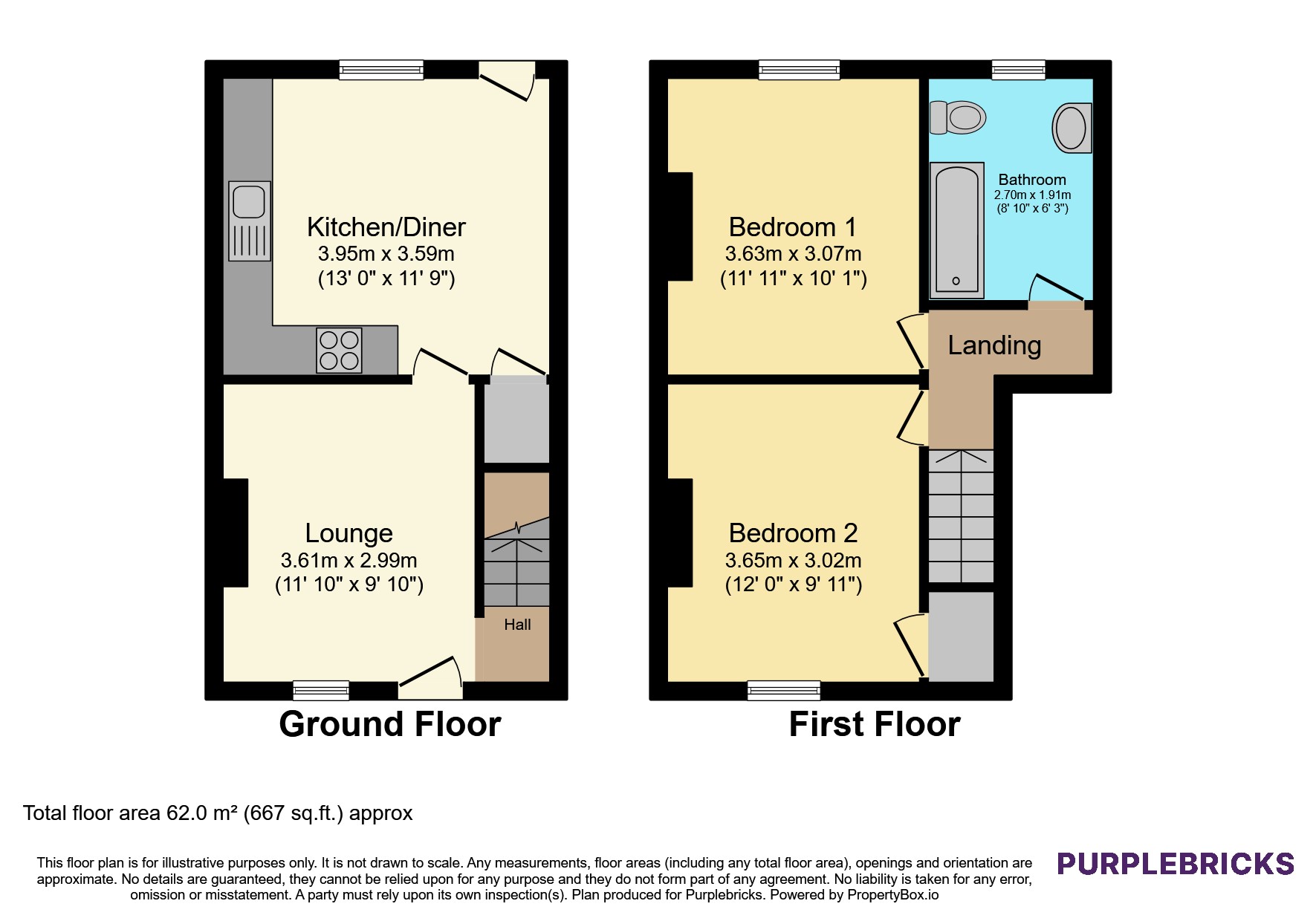 13, Sherwood Street, Chesterfield floorplan