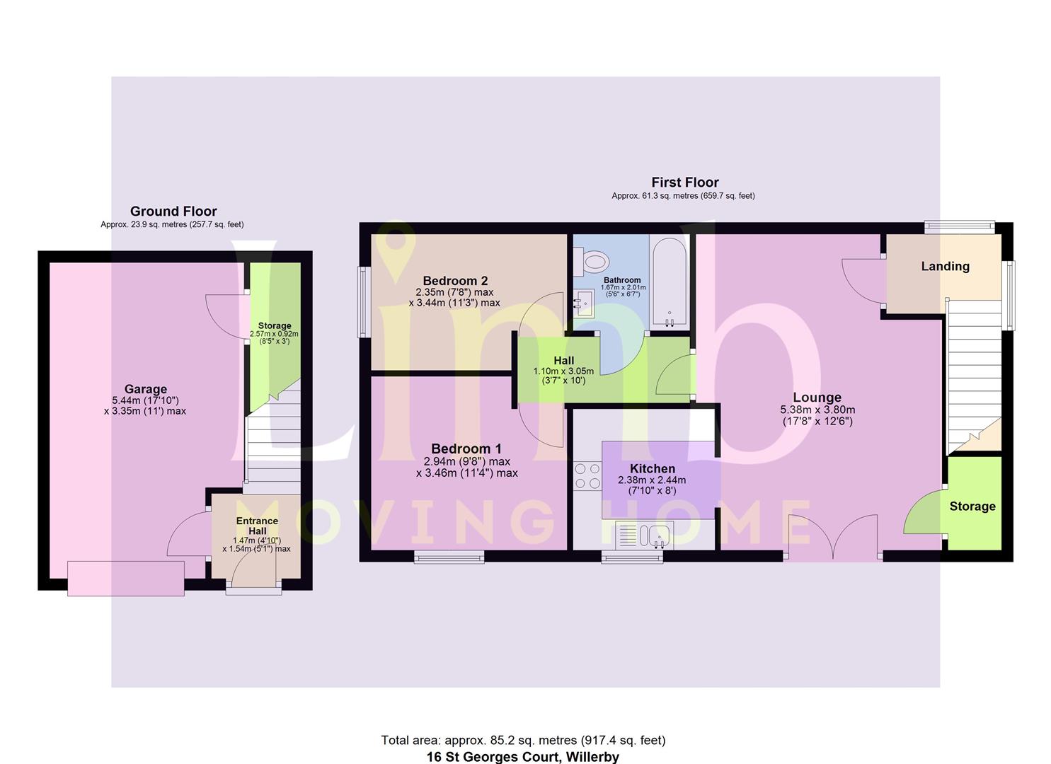 16, St. Georges Court, Willerby floorplan