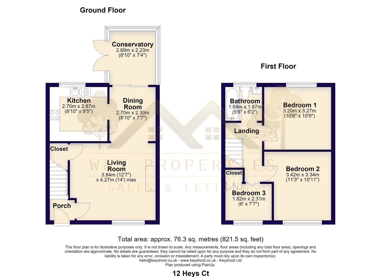 12, Heys Court, Blackburn floorplan