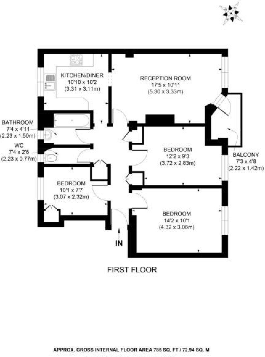 3 Bedrooms Flat to rent in Dickens Estate, London SE1