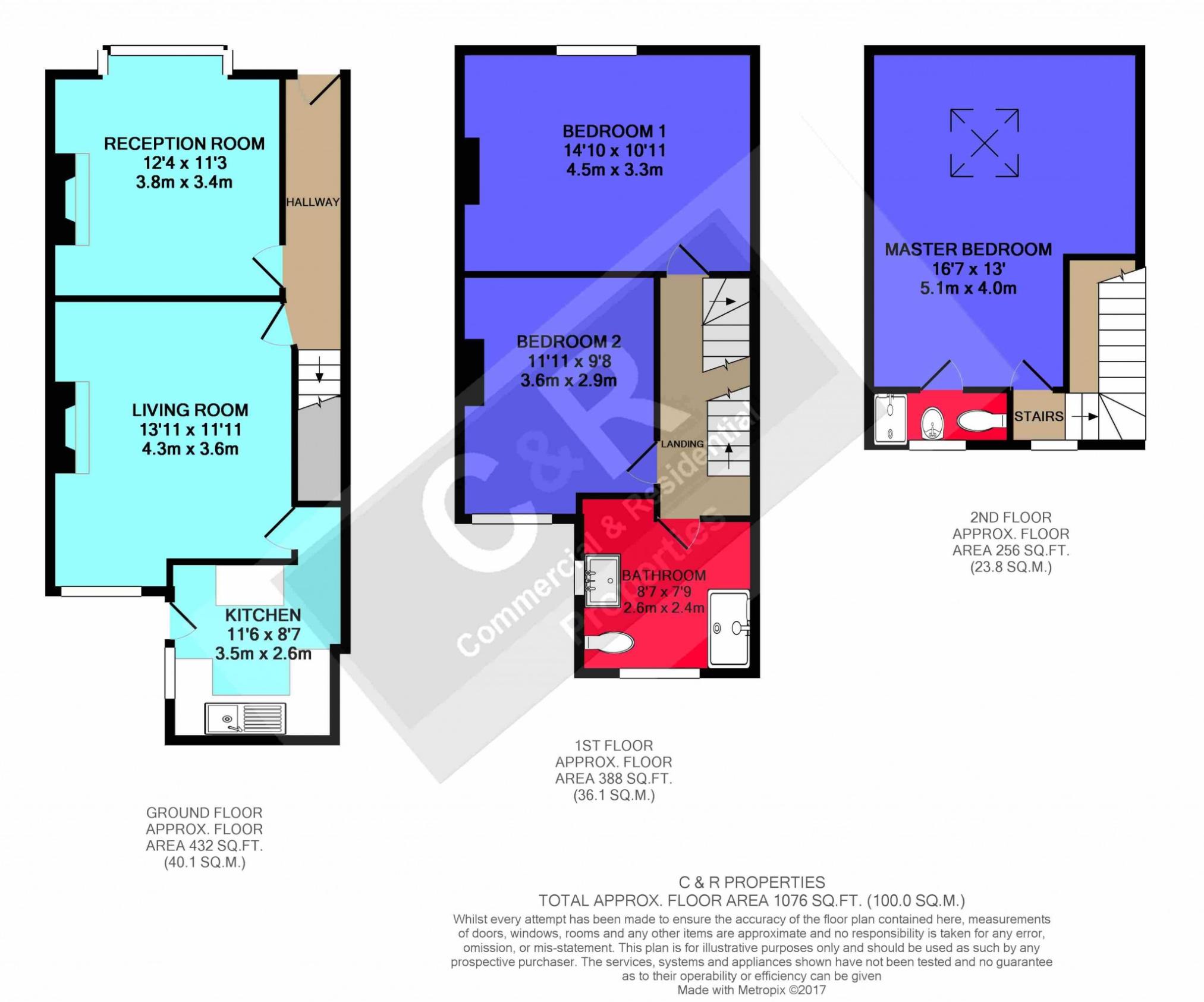 11 Hibbert Street, Manchester floorplan