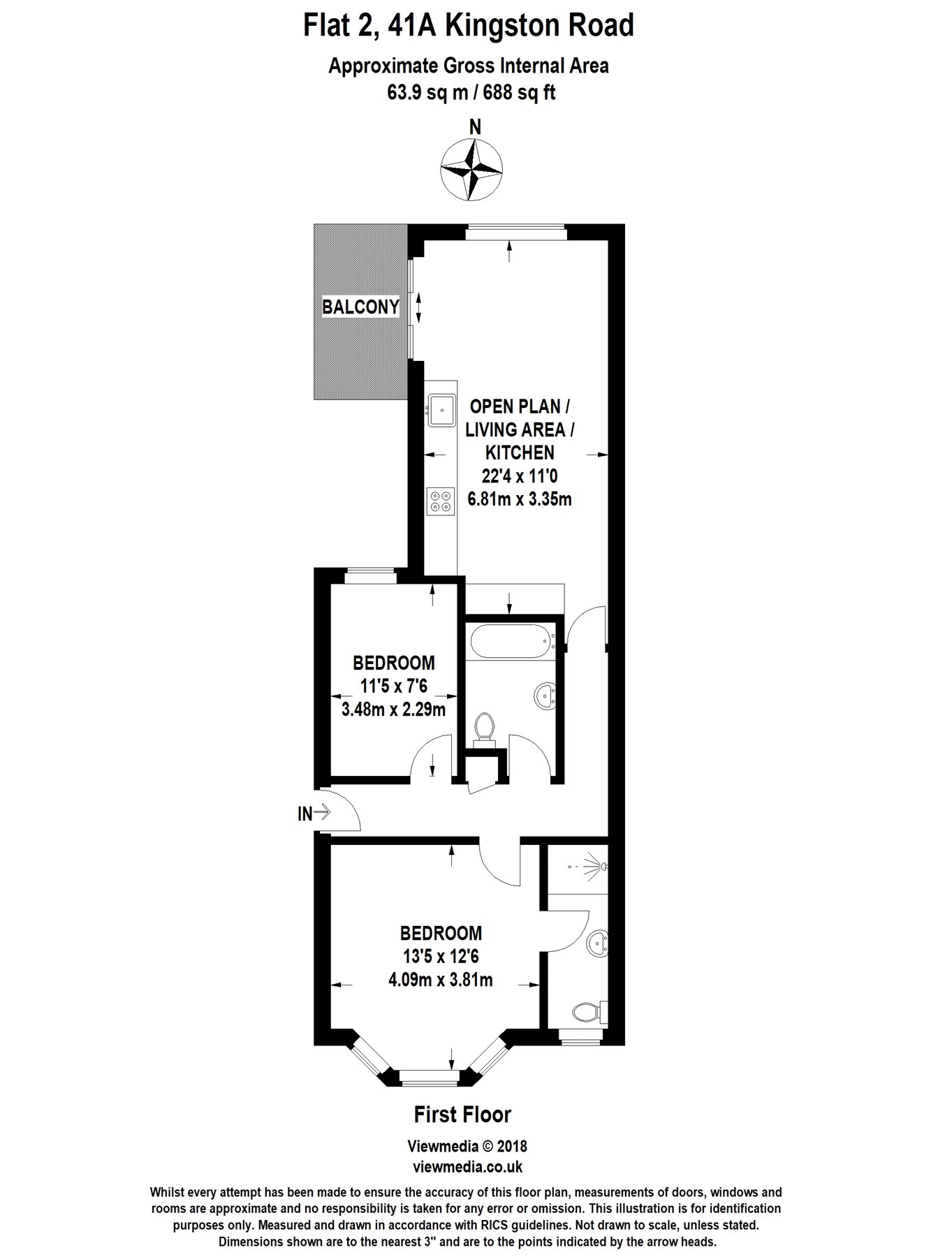 2 Bedrooms Flat for sale in Kingston Road, Wimbledon SW19