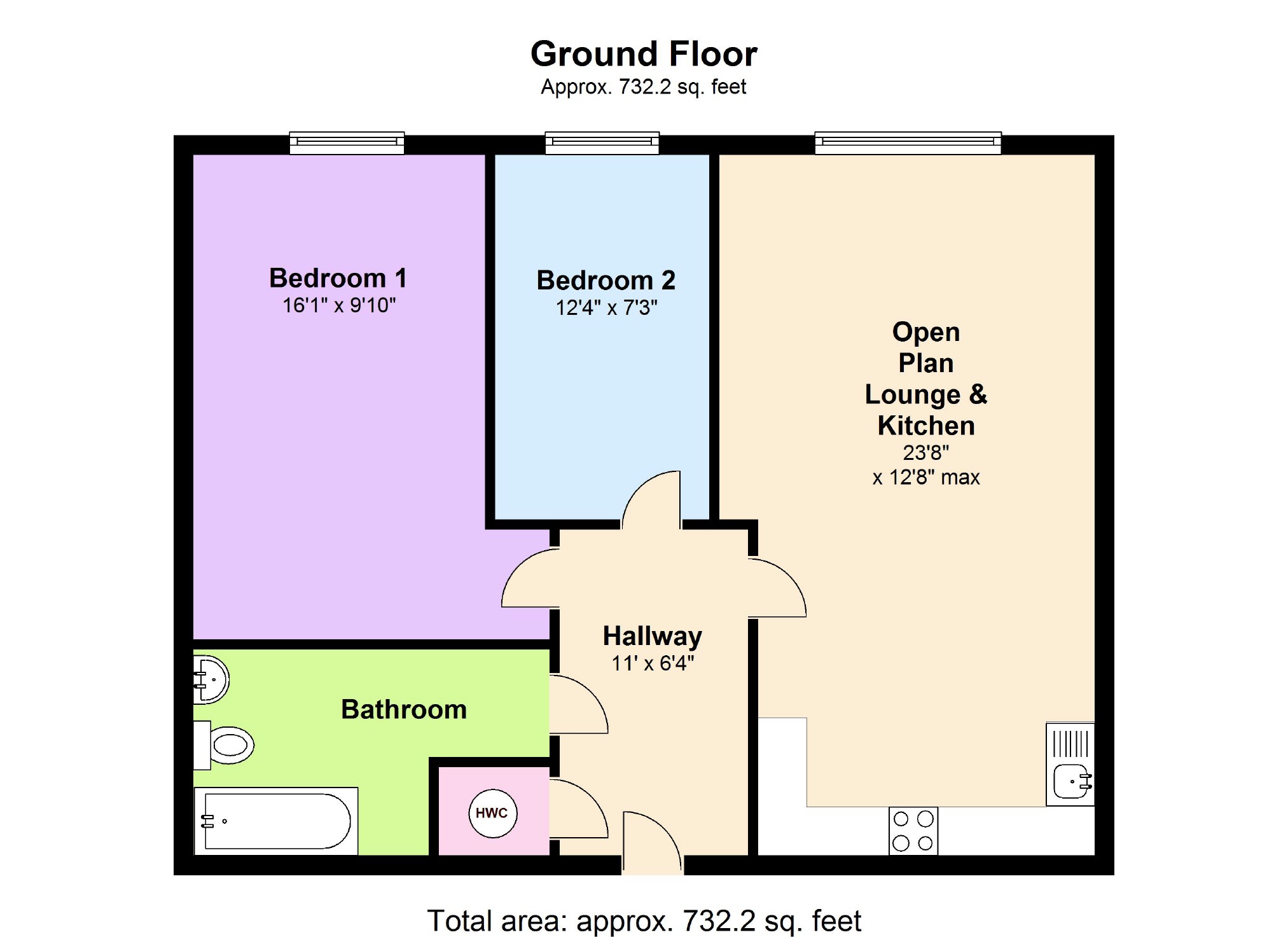 2 Bedrooms Flat for sale in City Road East, Manchester M15