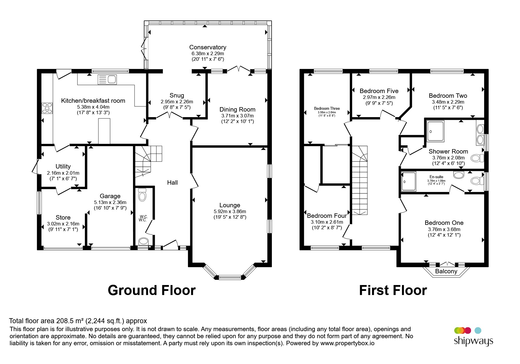 20, The Lea, Kidderminster floorplan