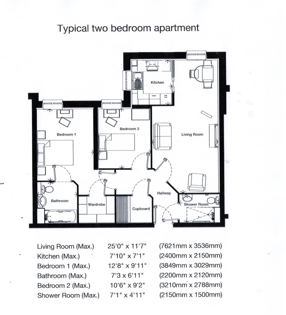 Crowborough Hill, Crowborough TN6, 2 bedroom flat for sale 64148582