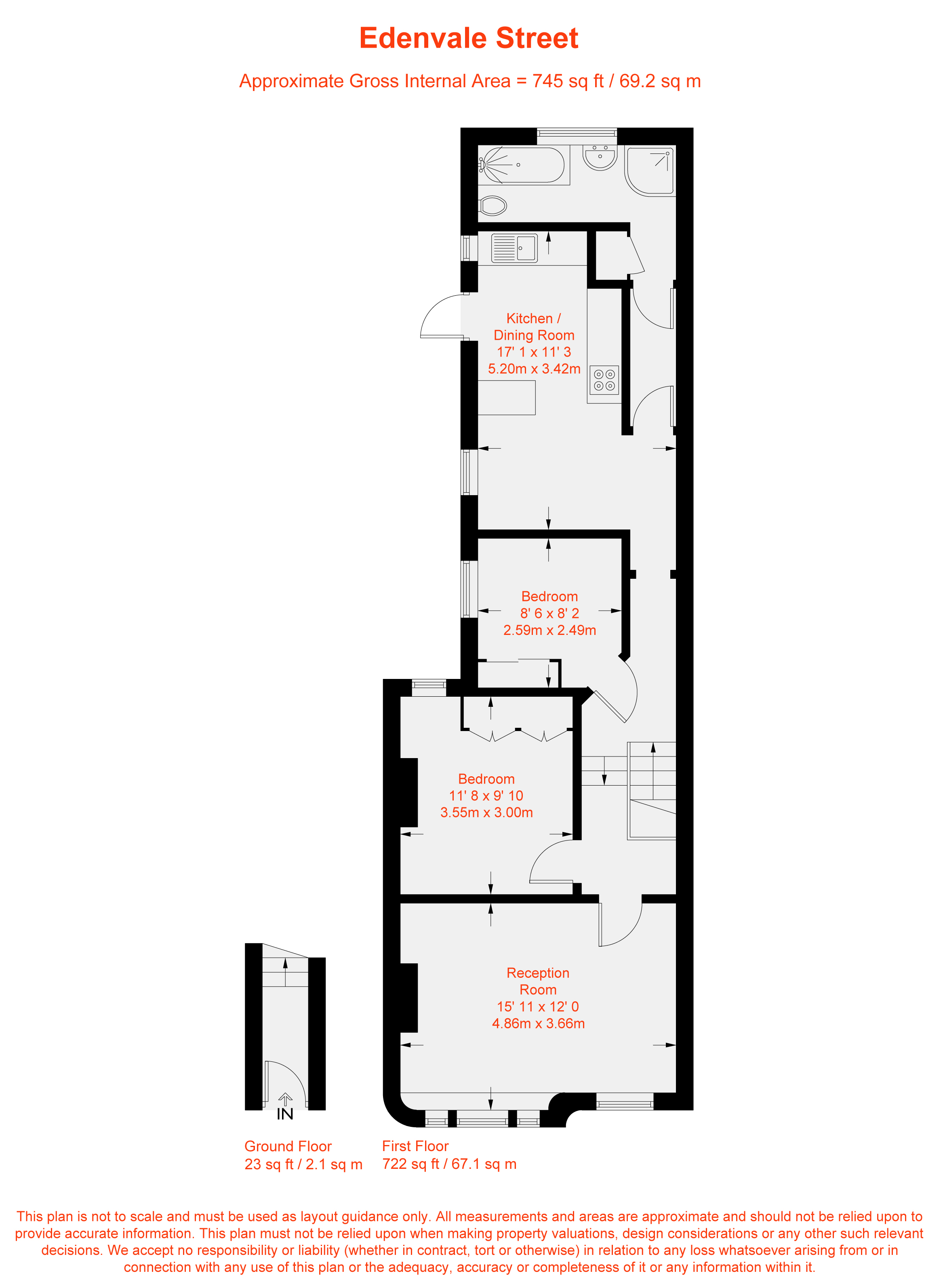 12, Edenvale St, London floorplan