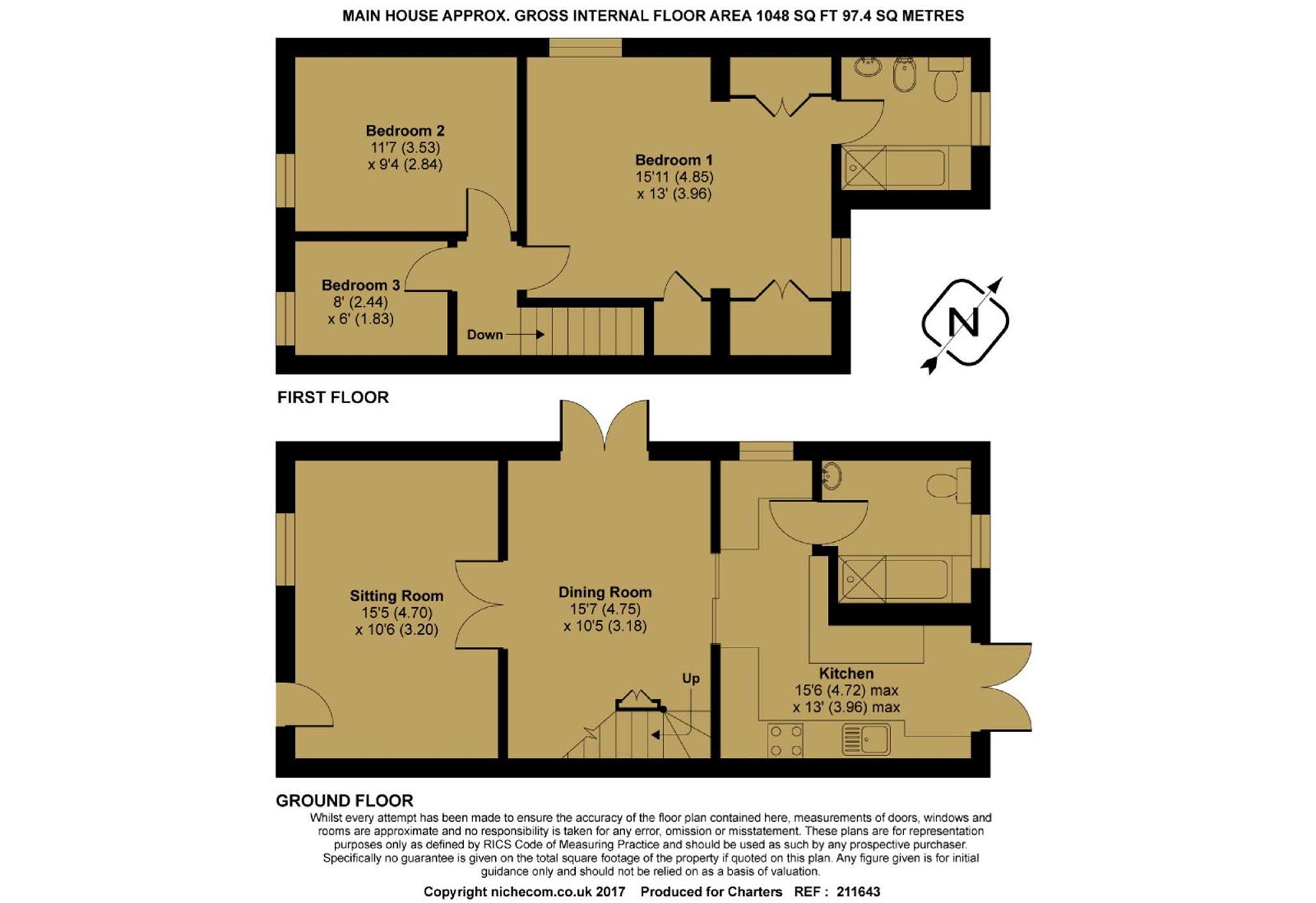 3 Bedrooms End terrace house for sale in Kingsmead, Alton, Hampshire GU34