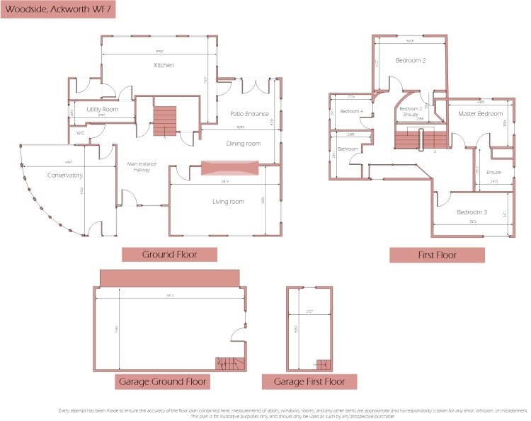 Woodside, Long Lane, Pontefract floorplan