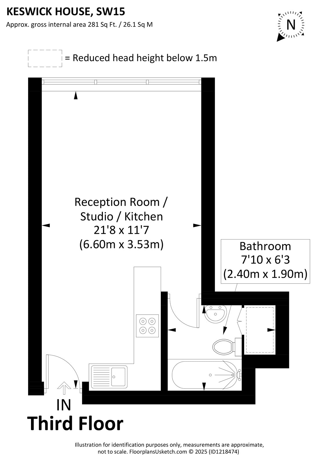 18 Keswick Heights, 28, Keswick Road, London floorplan