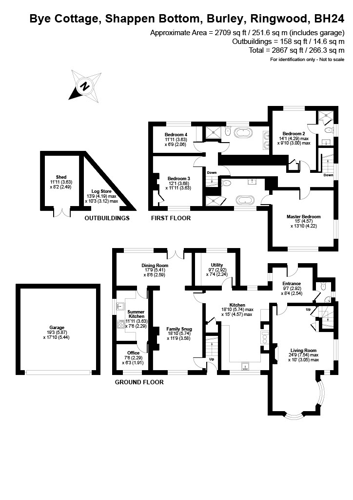 Bye Cottage, Shappen Bottom, Ringwood floorplan