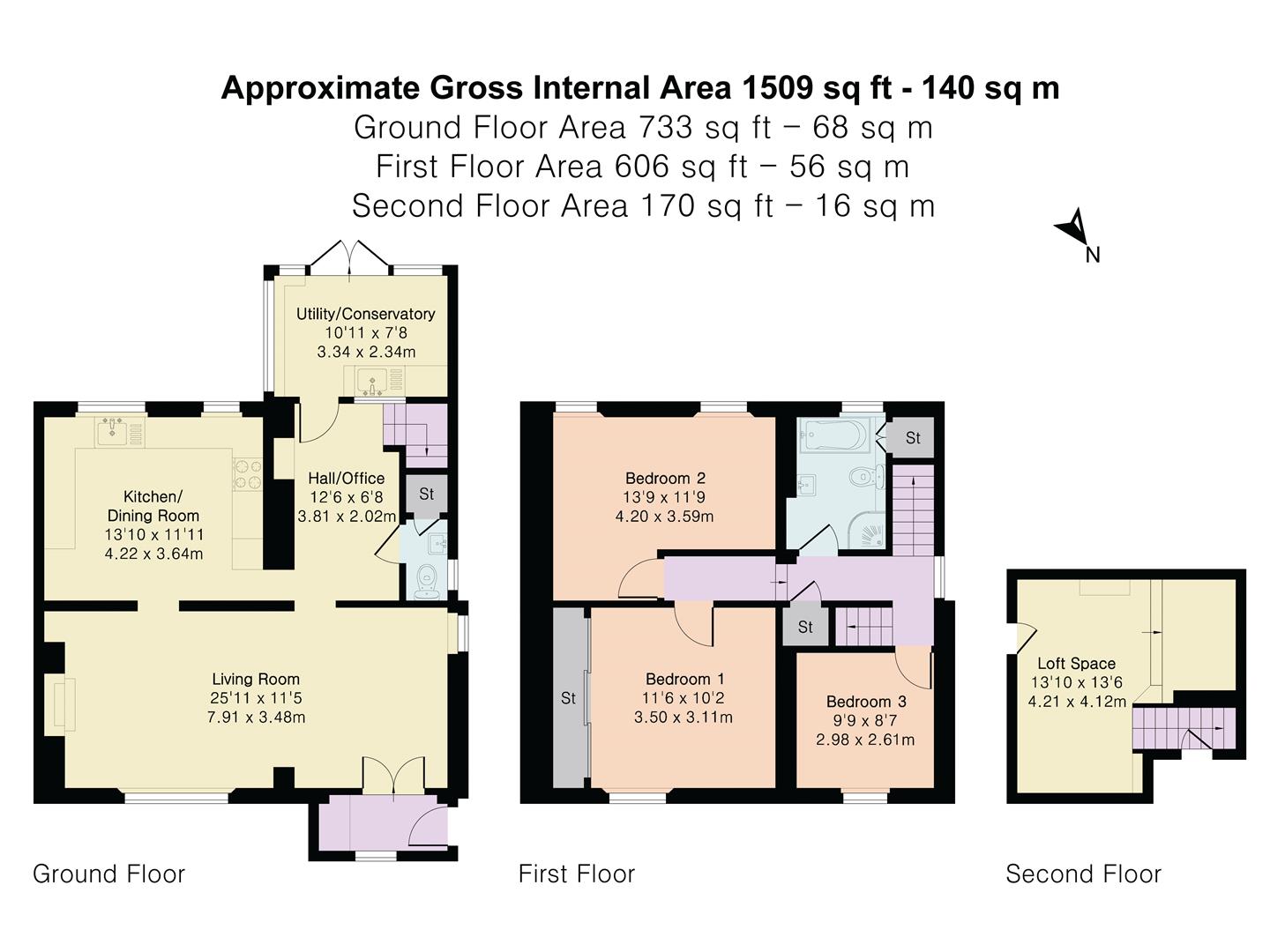 1, Vineyard Terrace, Totnes floorplan