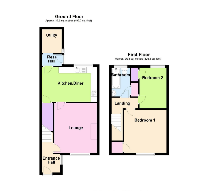 Scotia Road, Fishtoft, Boston PE21, 2 bedroom terraced house to rent