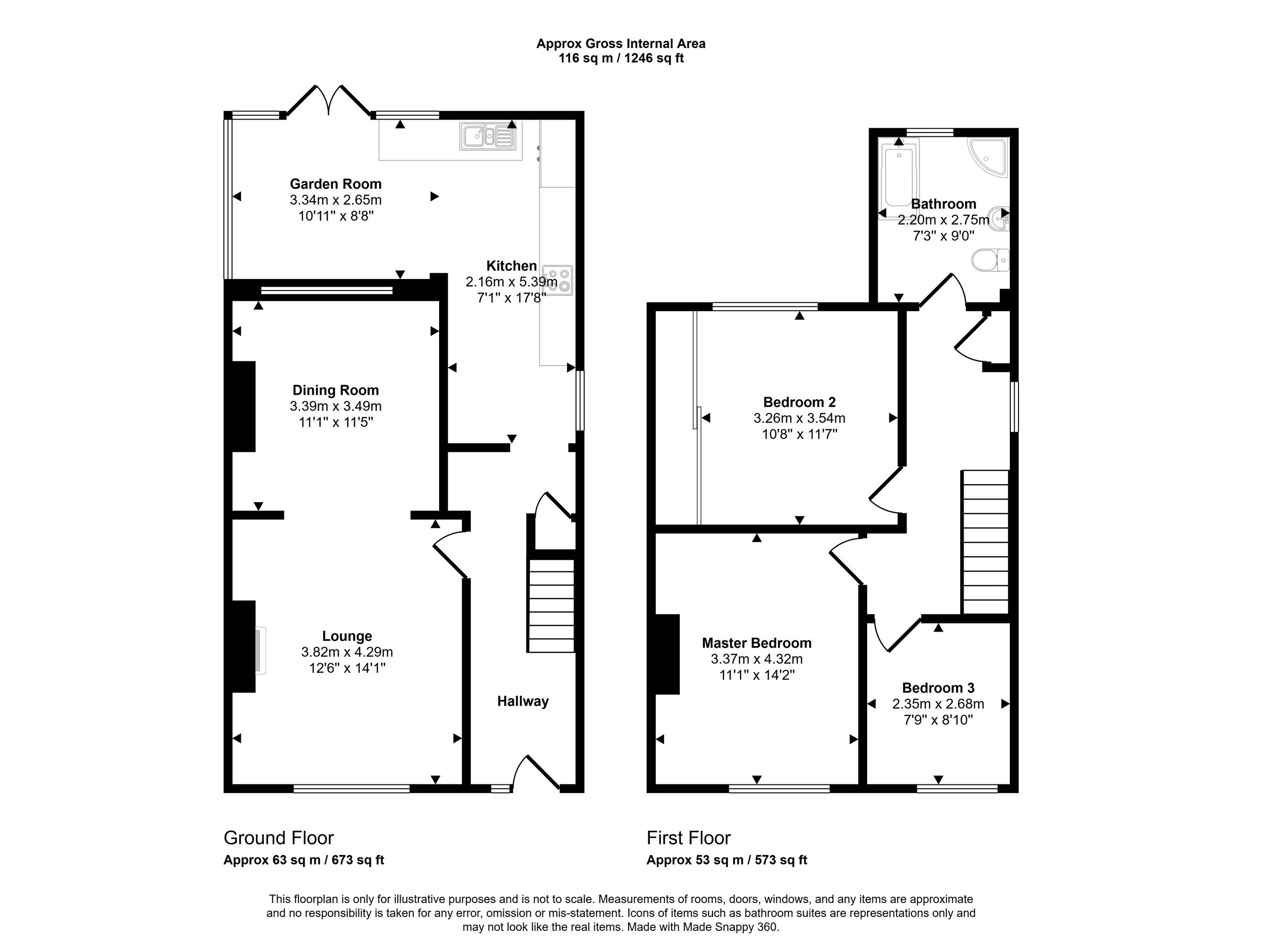 Lauriston, Thorpe Road, Peterlee floorplan
