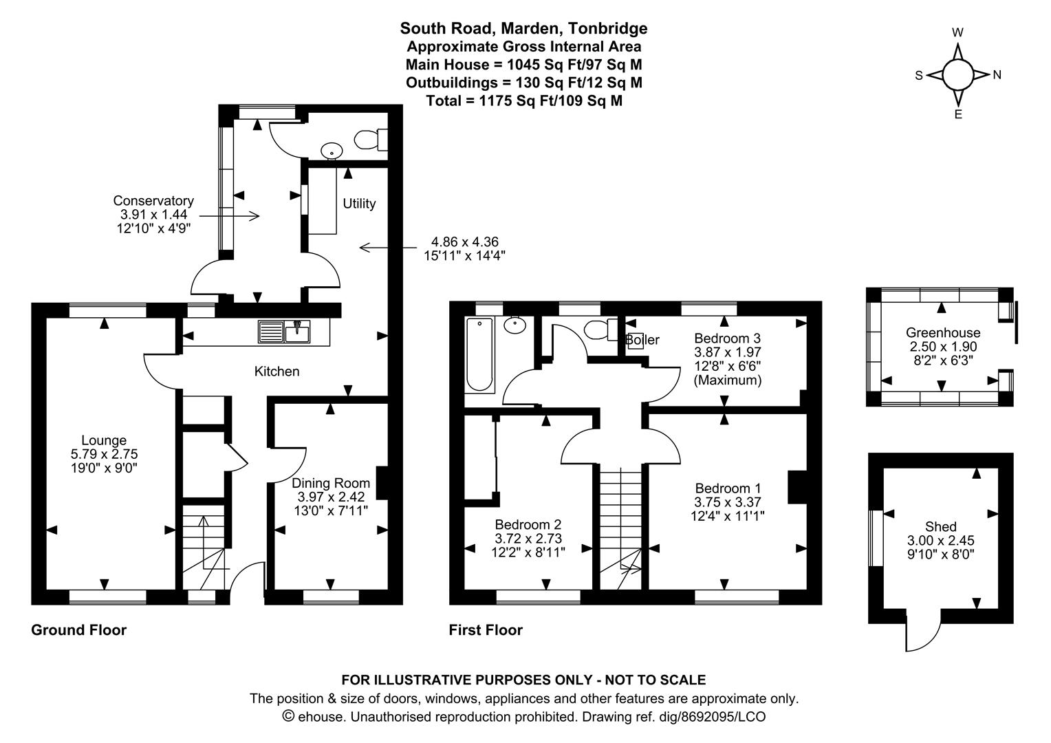 8, South Road, Tonbridge floorplan