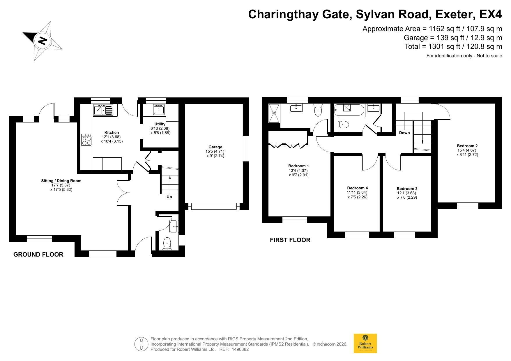 1 Charingthay Gate, Sylvan Road, Exeter floorplan