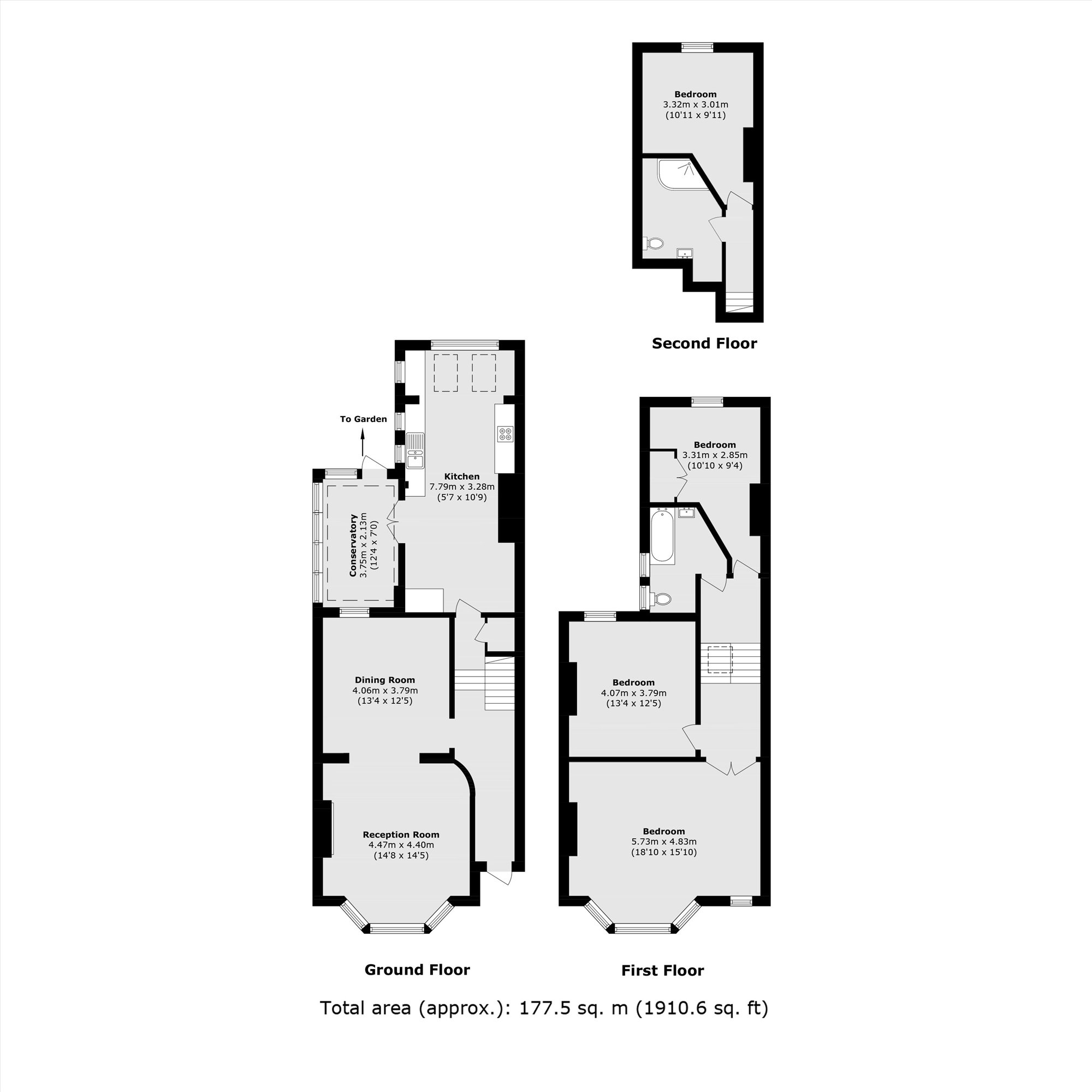 80, Kempshott Road, London floorplan