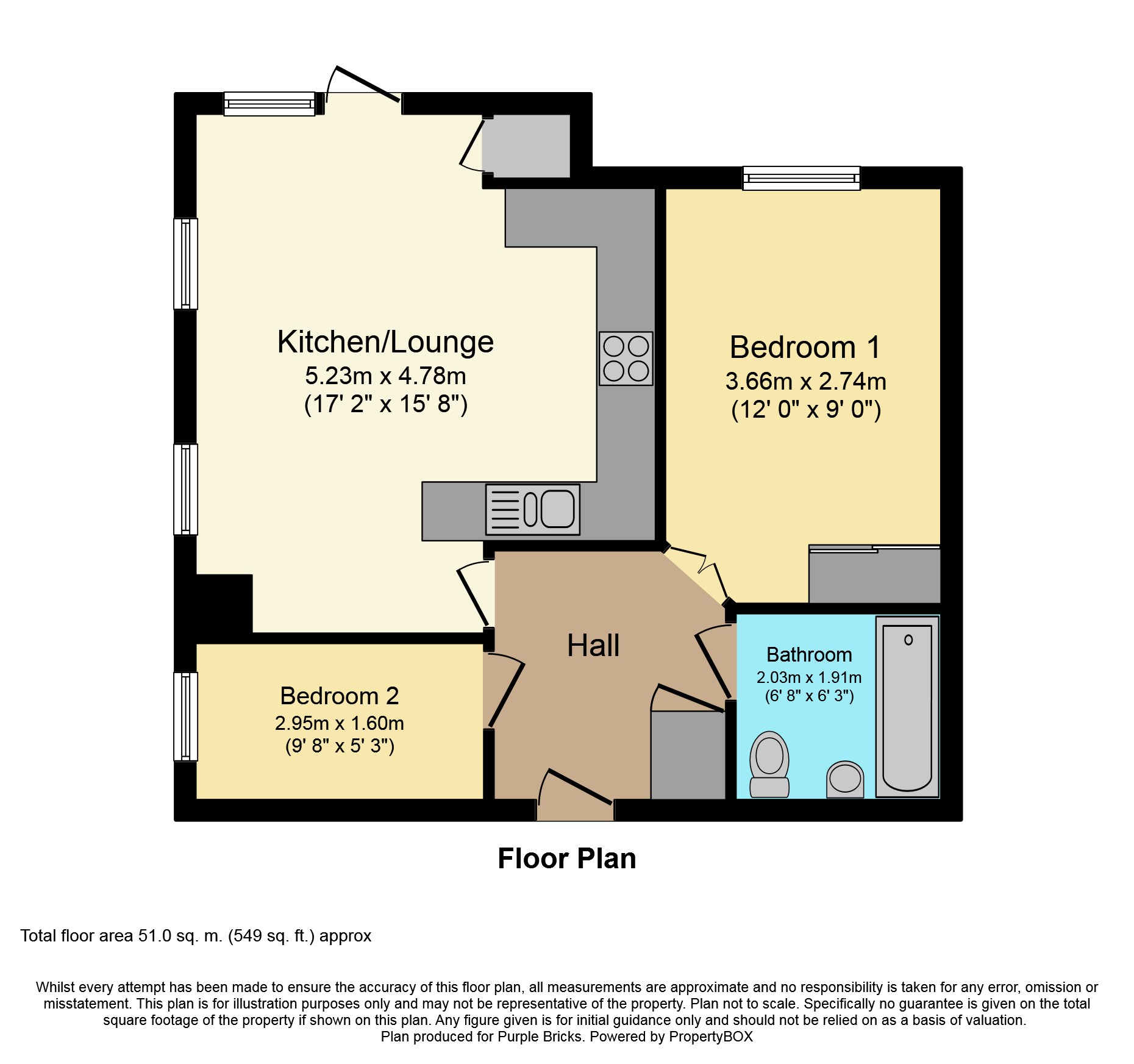 2 Bedrooms Flat for sale in Planets Way, Biggleswade SG18