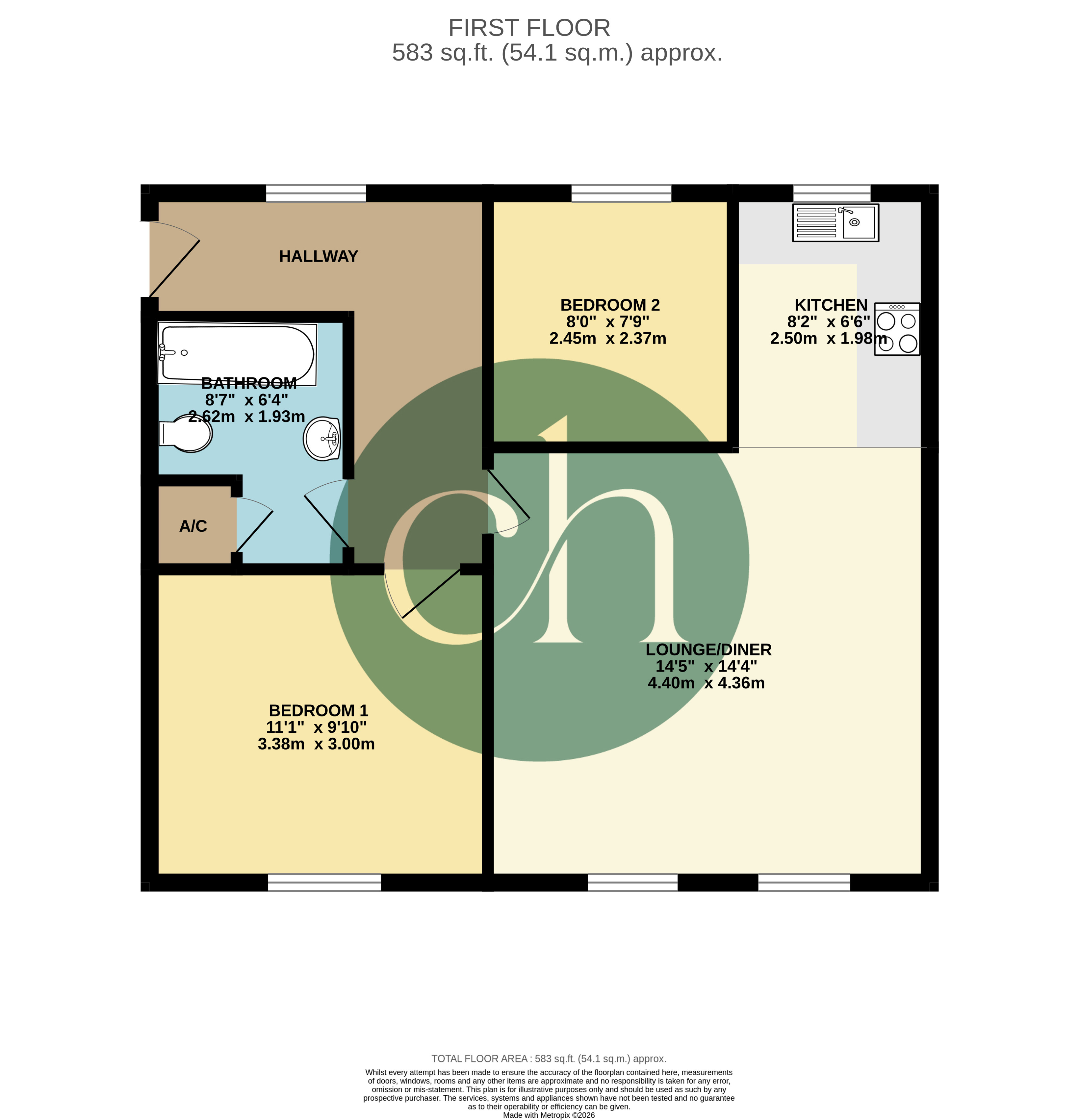 Flat 5, Kingston House, 67, Millgrove Street, Swindon floorplan