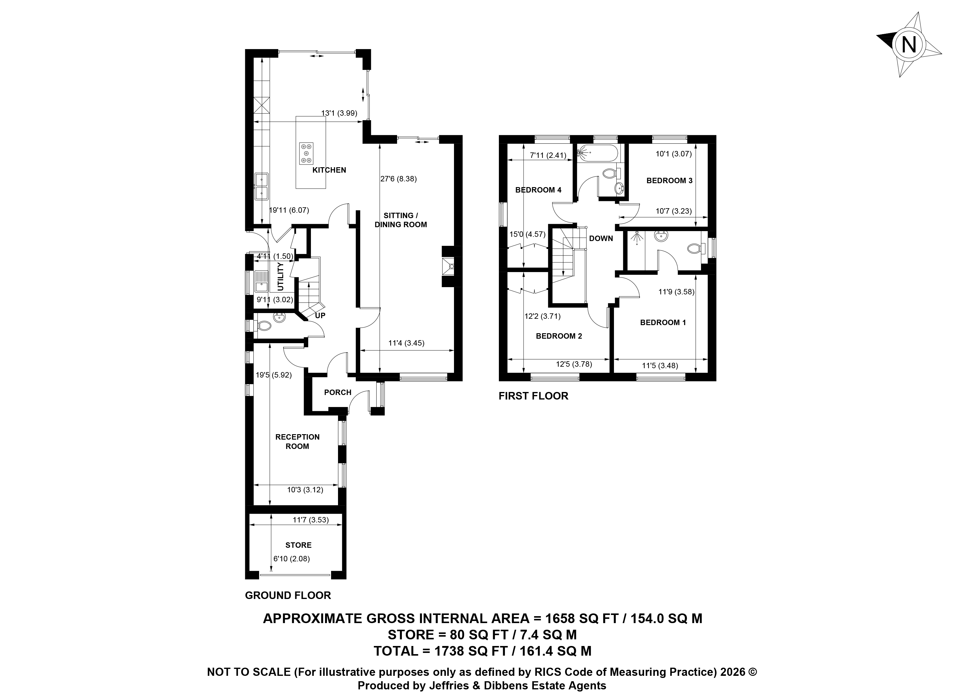 9, Vicarage Lane, Fareham floorplan