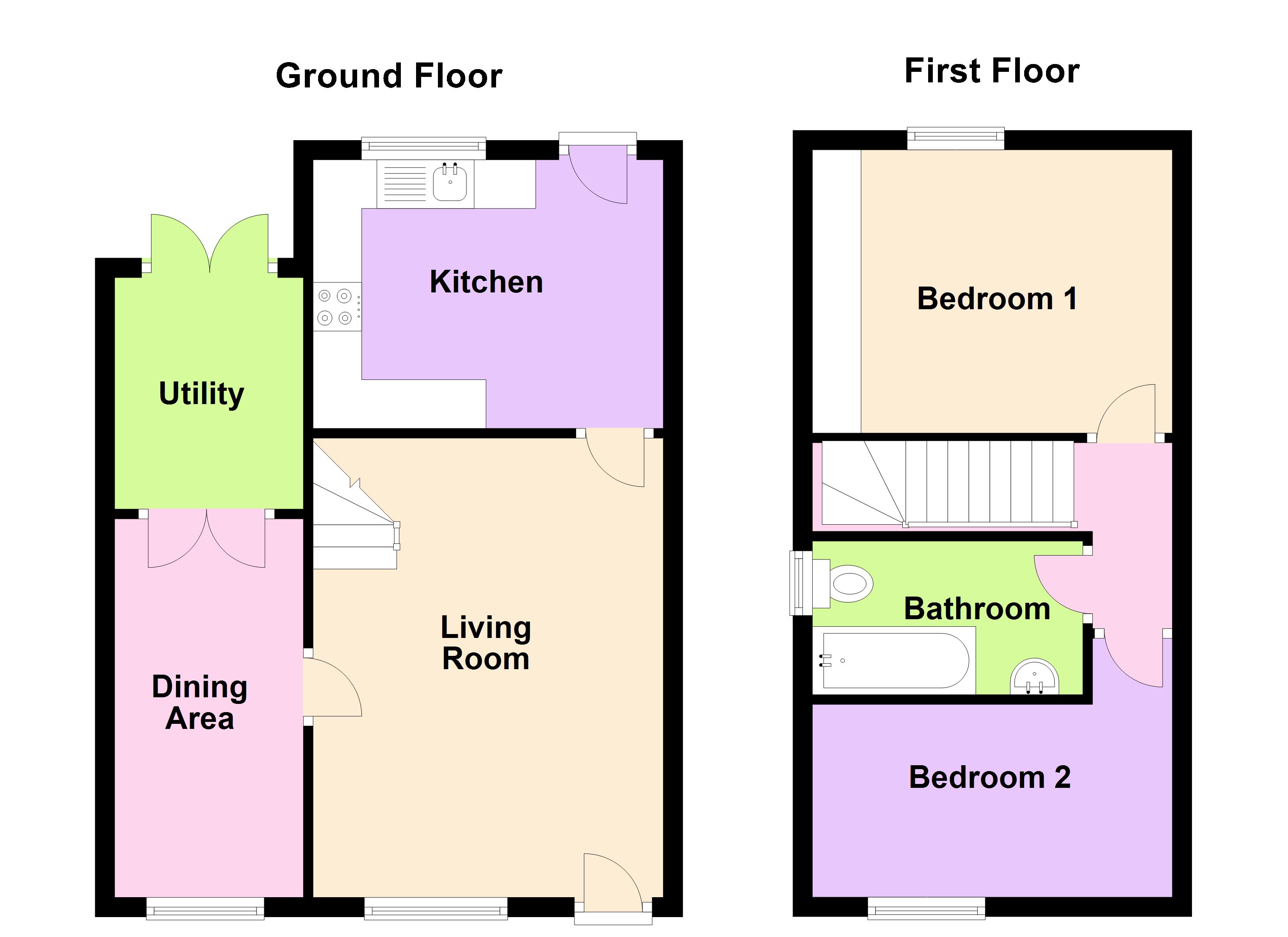 2 Bedrooms Semi-detached house for sale in Sanderling Garth, Middleton, Leeds LS10