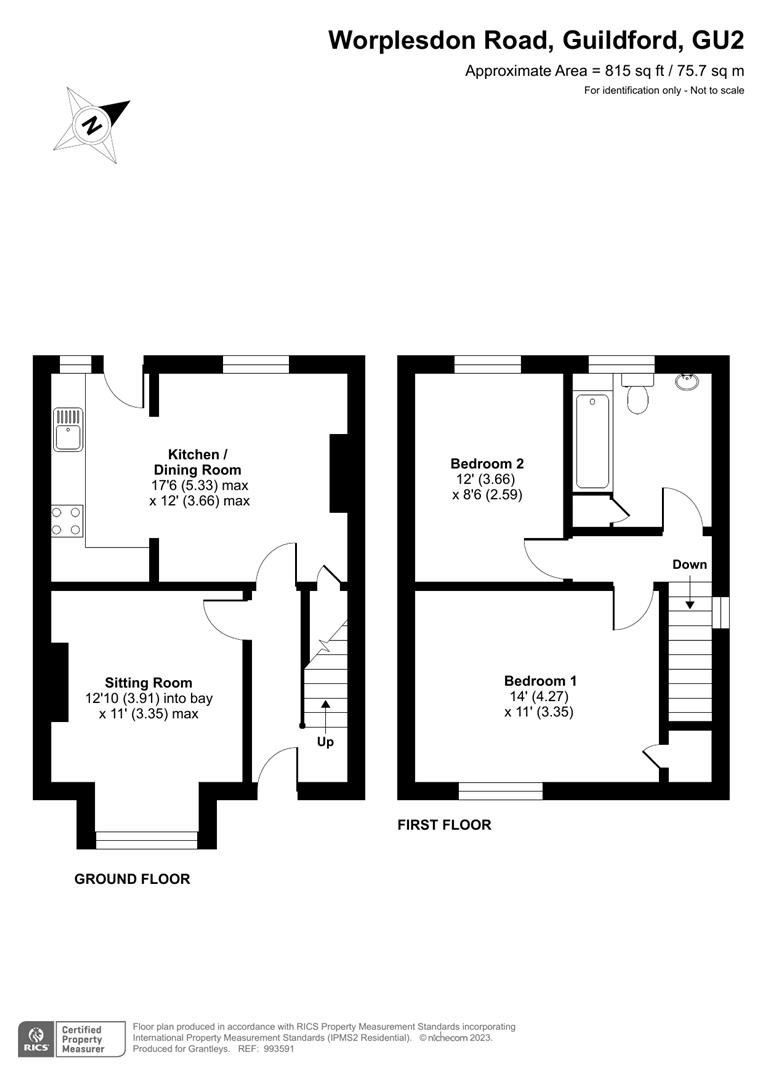 275, Worplesdon Road, Guildford floorplan