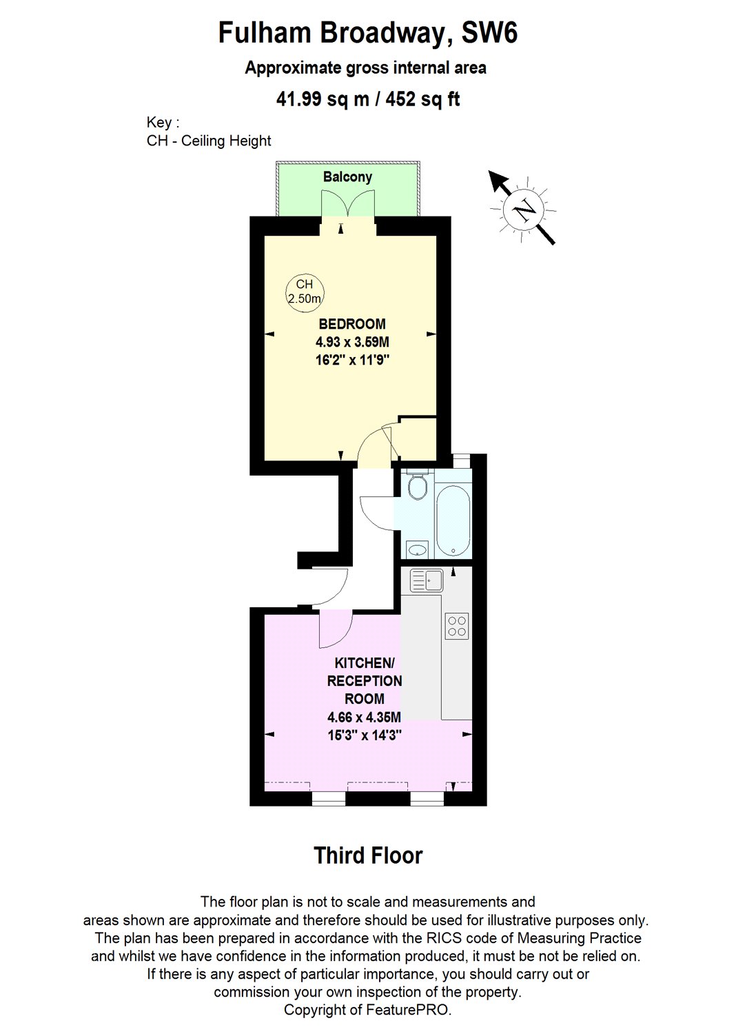 1 Bedrooms Flat to rent in Fulham Broadway, London SW6