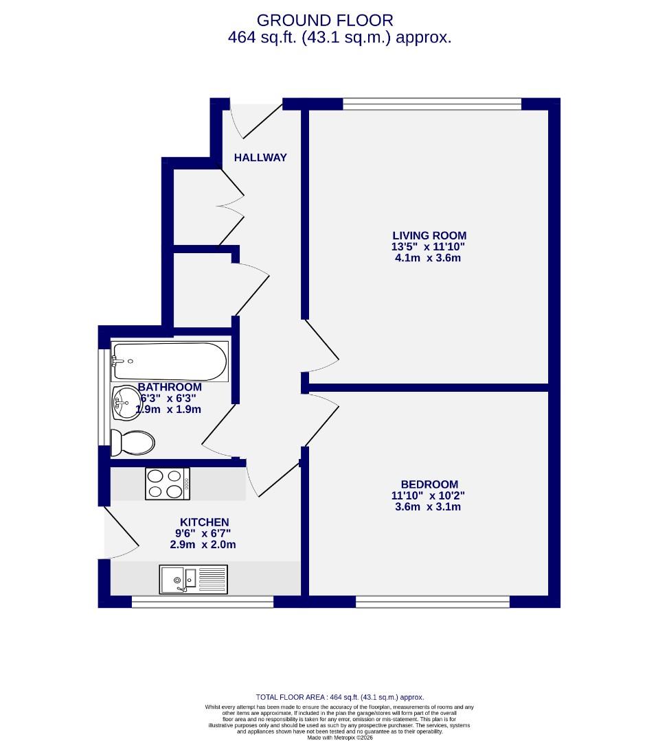 148, Tadcaster Road, York floorplan