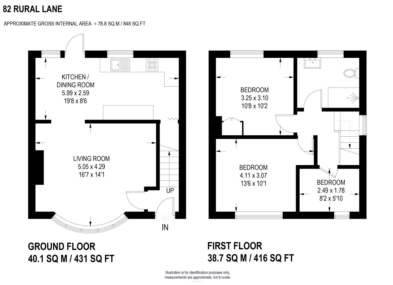 82, Rural Lane, Sheffield floorplan