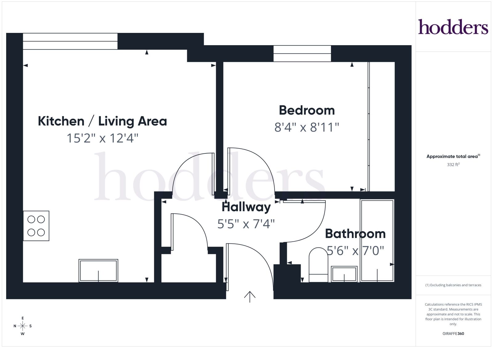 Flat 5, Churchill House,, Crouch Oak Lane, Addlestone floorplan