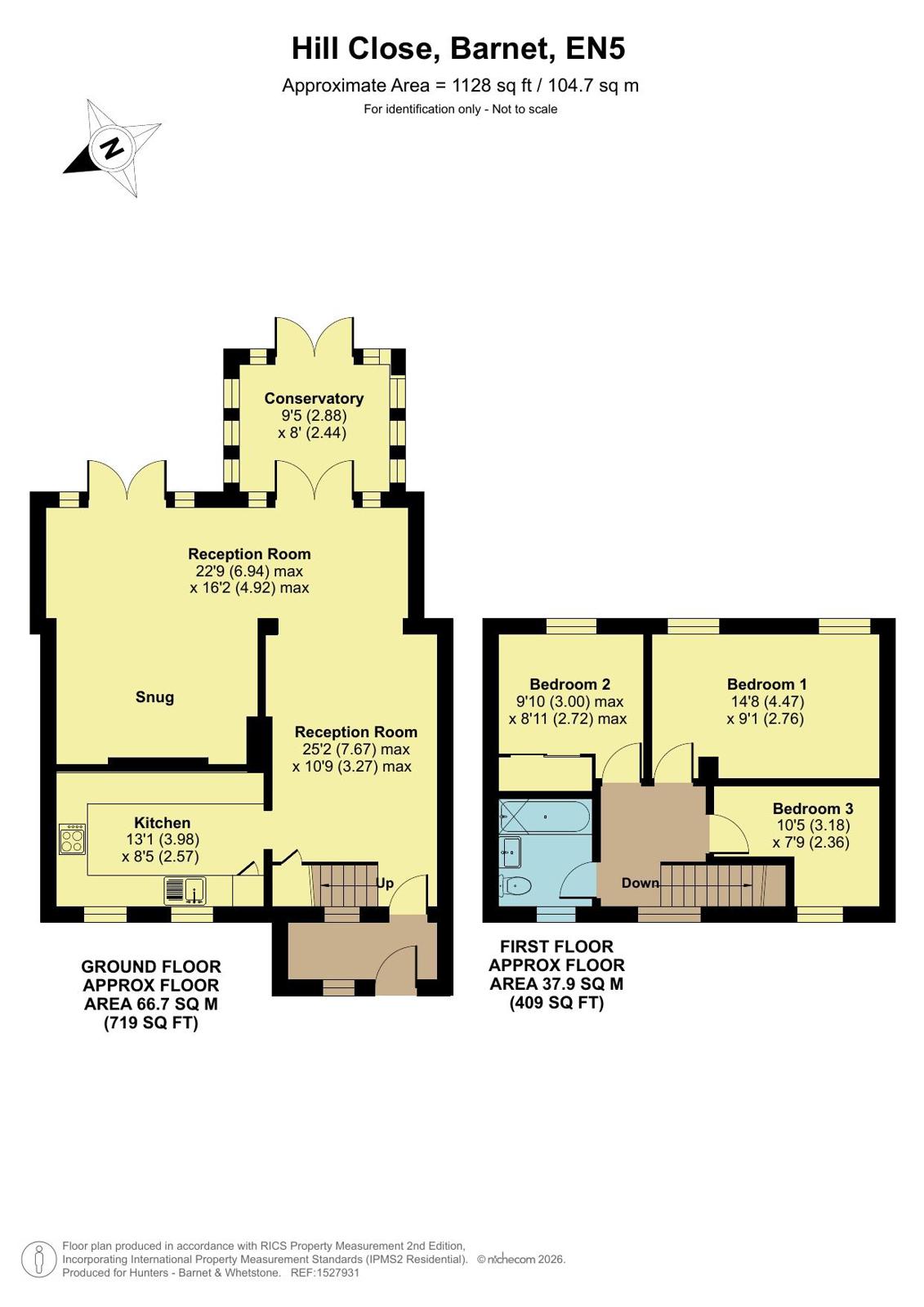 29, Hill Close, Barnet floorplan