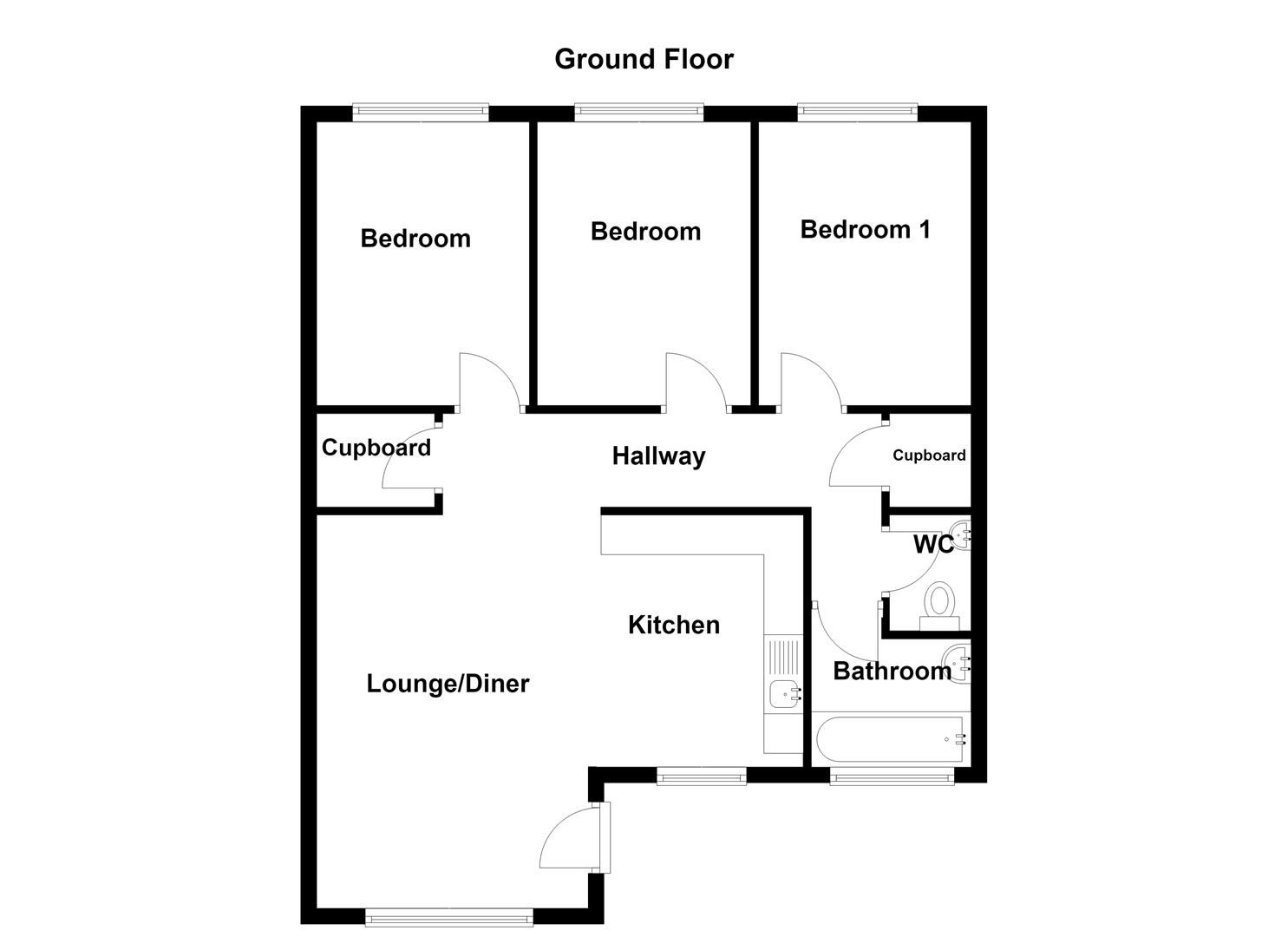 14 Manorcombe Bungalows, Honicombe Manor, St Anns Chapel floorplan