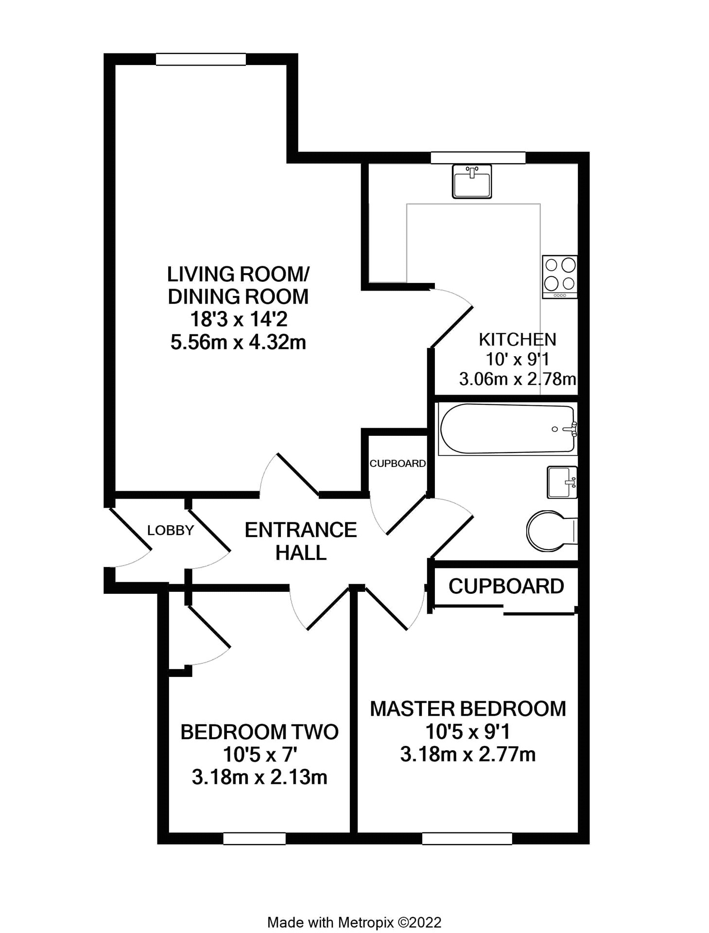 51, Masefield Gardens, Crowthorne floorplan
