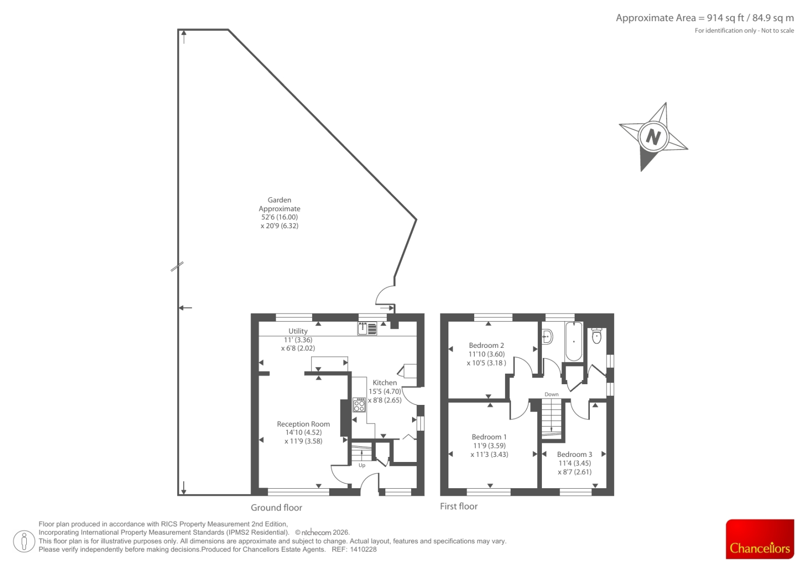 7, Marlborough Close, Carterton floorplan