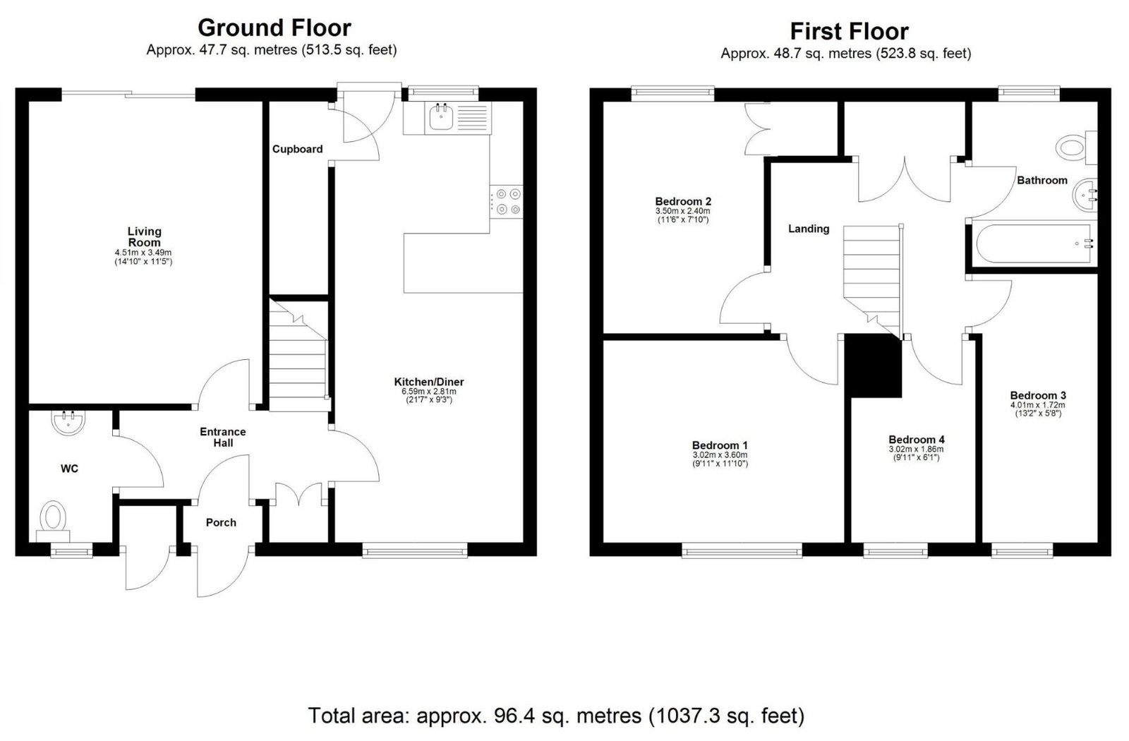 24, Gledfield Place, Milton Keynes floorplan