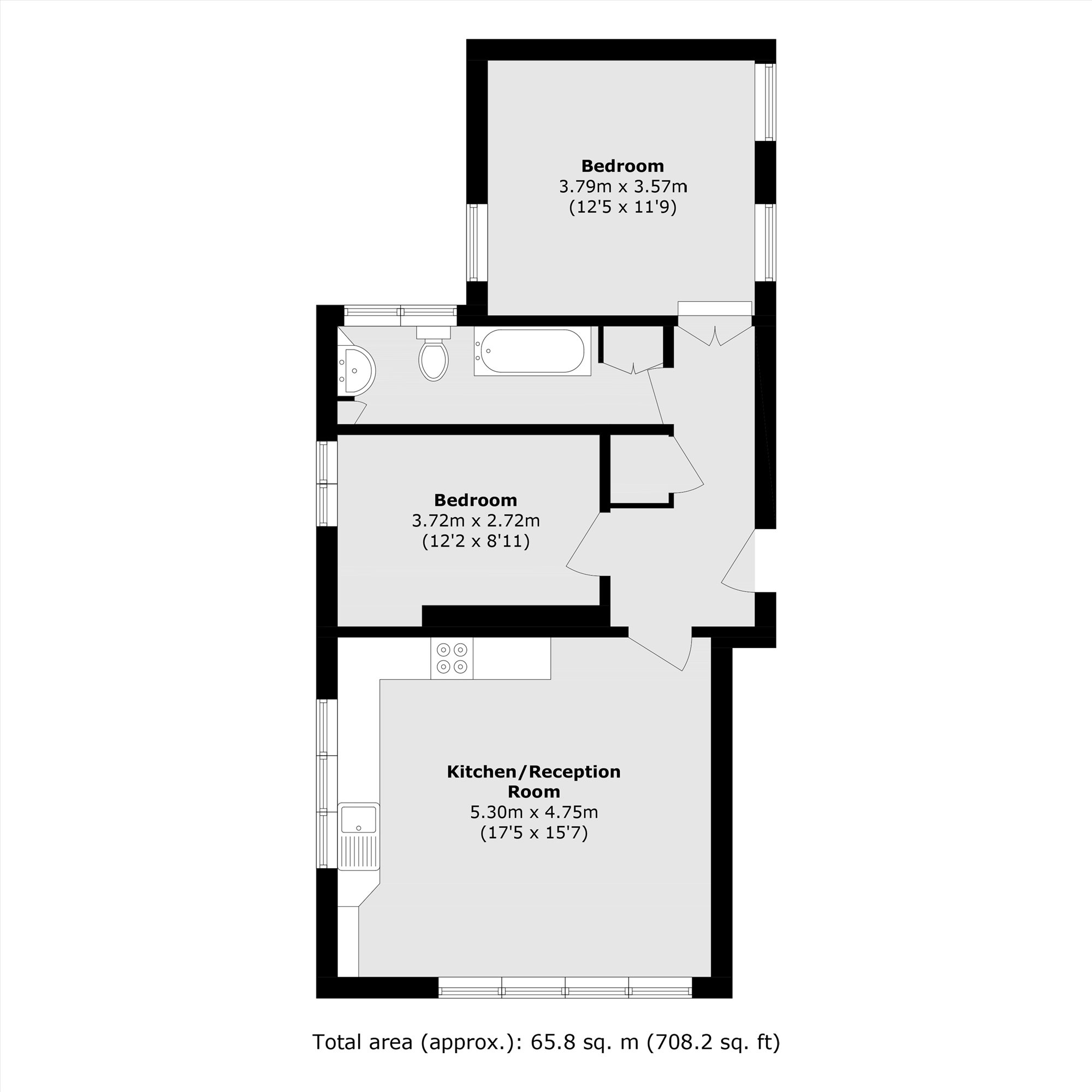 Flat 4 Holmstoun, Holm Close, Addlestone floorplan