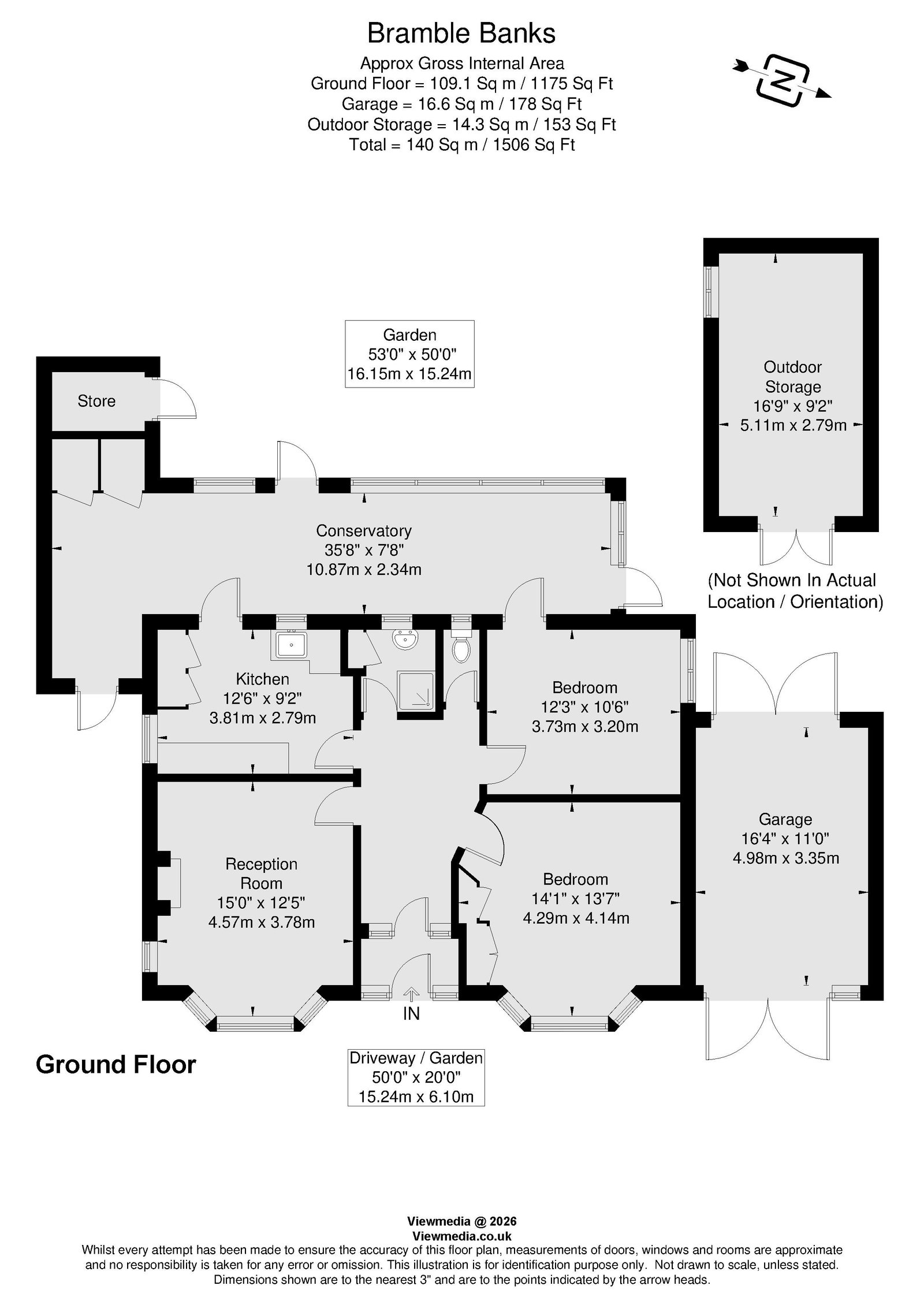 4, Bramble Banks, Carshalton on the Hill floorplan