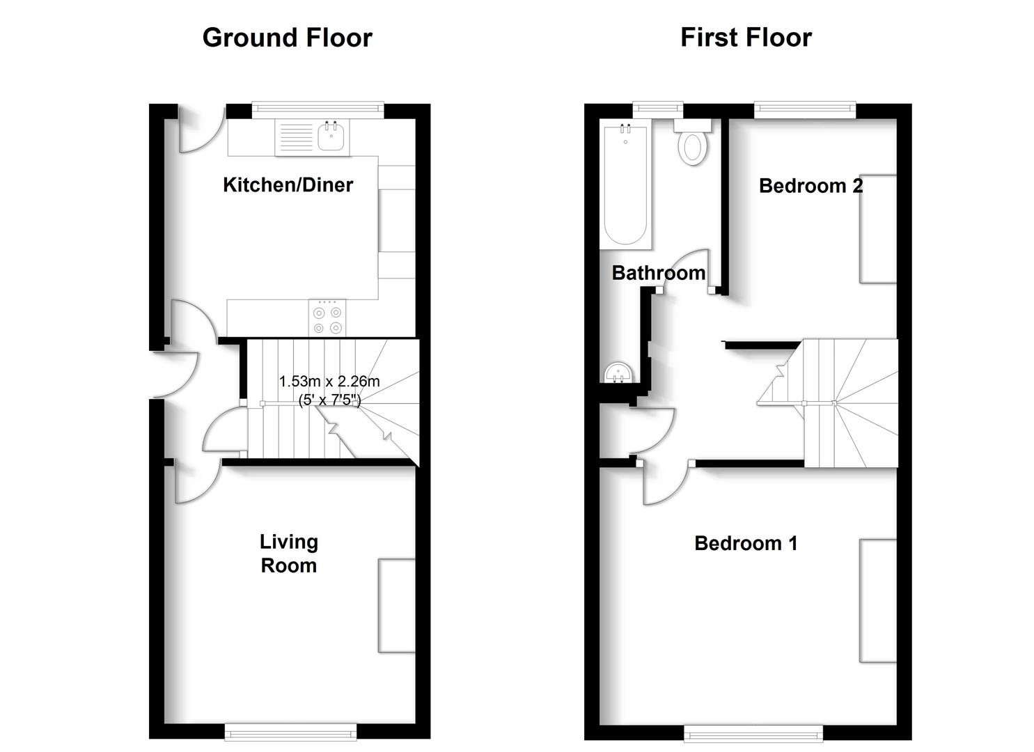 2 Bedrooms Terraced house for sale in Grantley Street, Grantham NG31