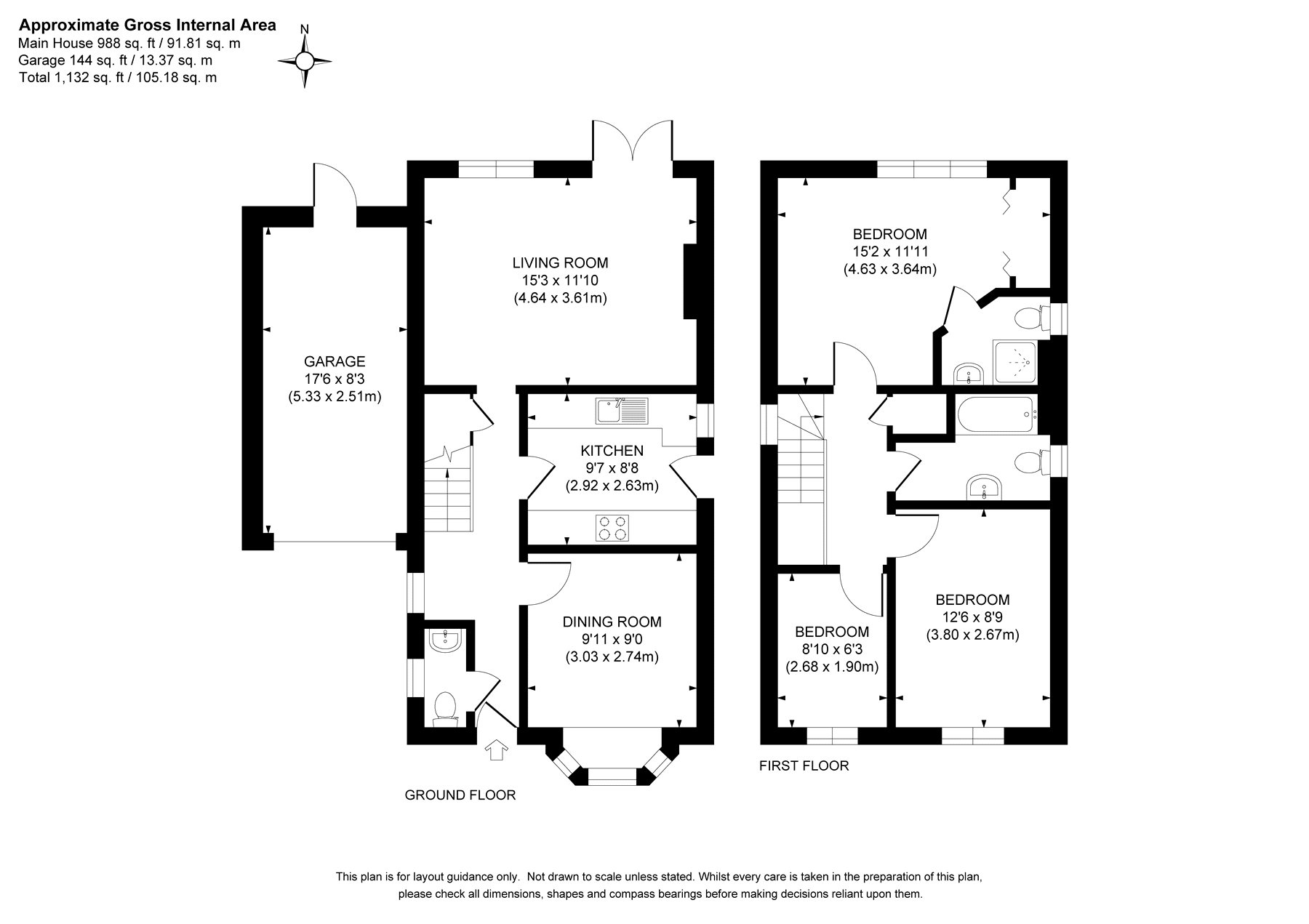 43, Lorne Gardens, Woking floorplan