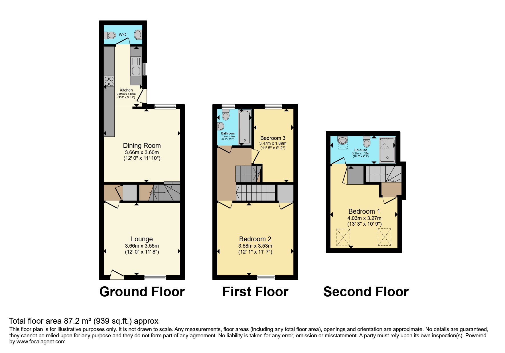 64, High Street, Mansfield floorplan