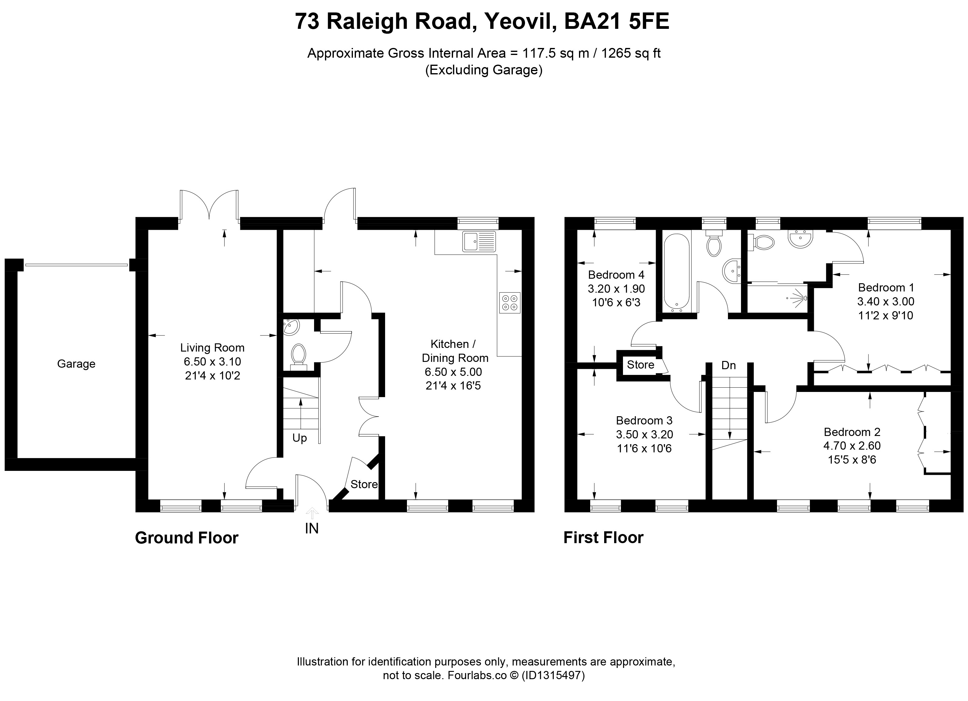 73, Raleigh Road, Somerset floorplan