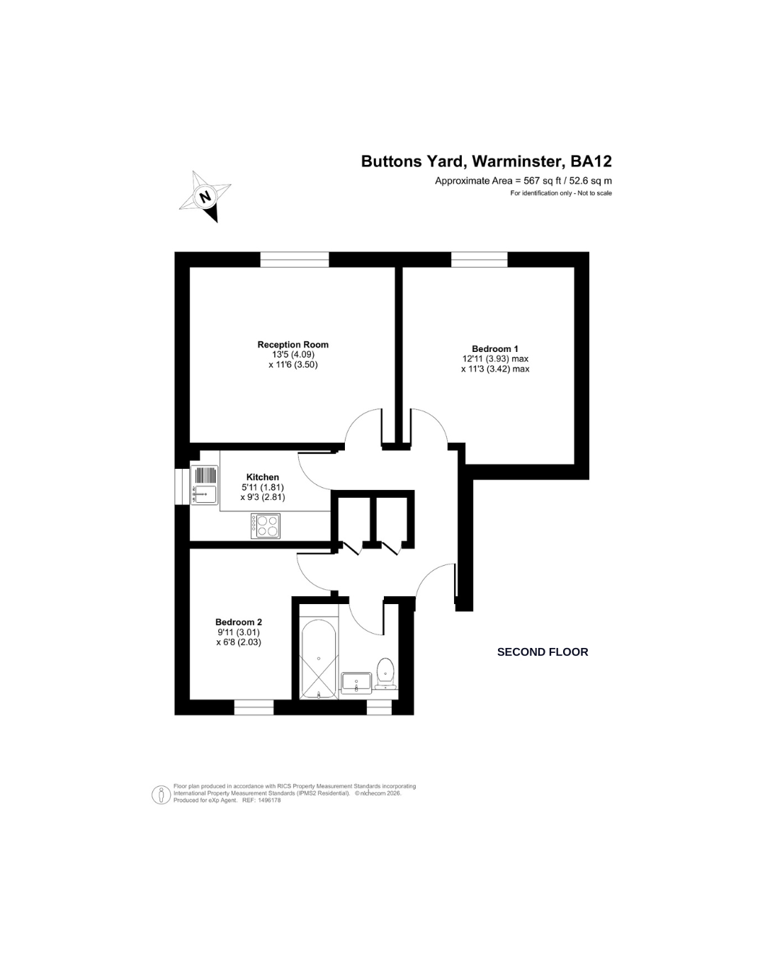 11, Buttons Yard, Warminster floorplan