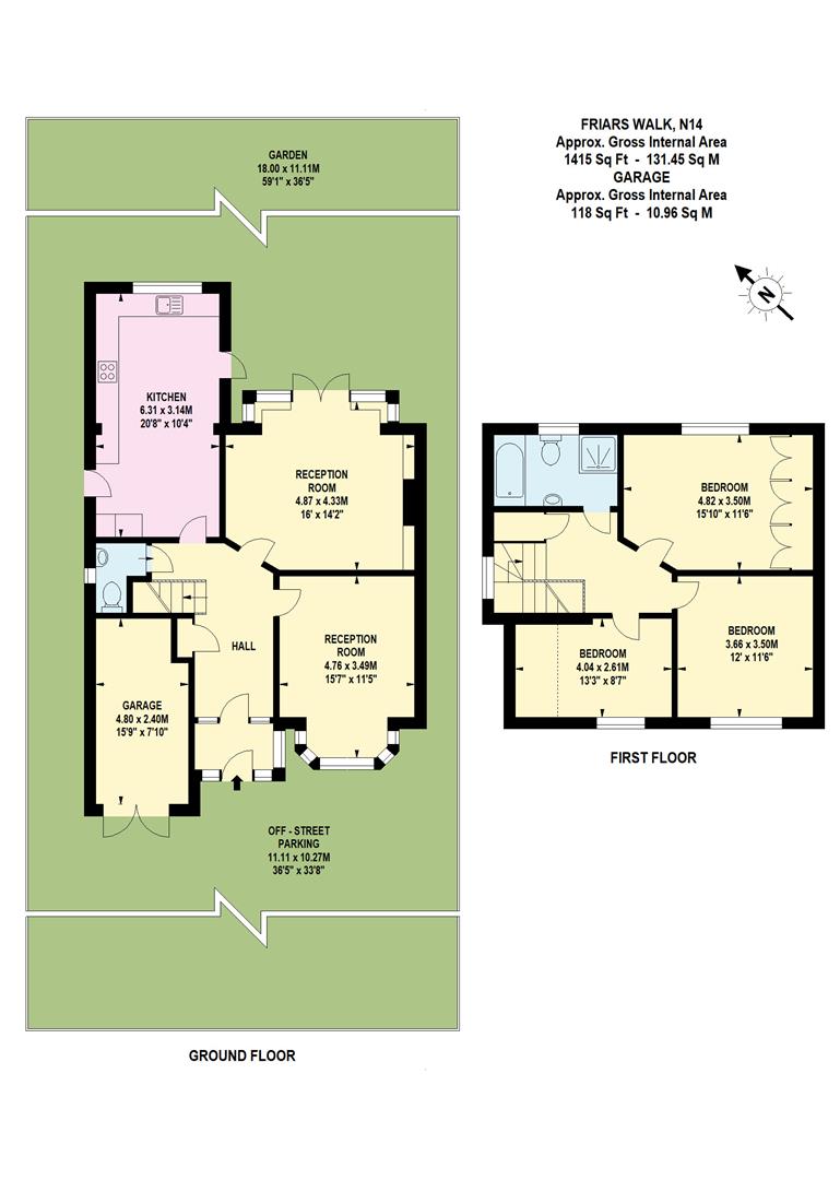 90, Friars Walk, London floorplan